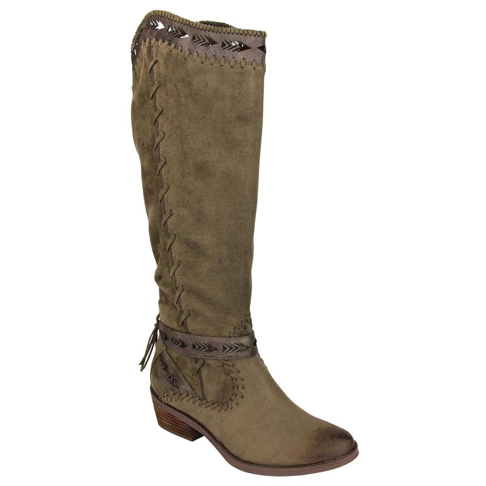 Not Rated Women's Sansa Taupe Knee High Boot