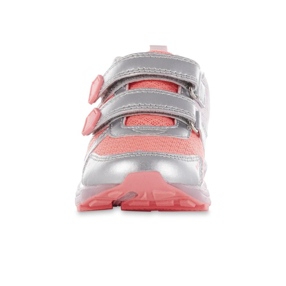 Carter's Toddler Girl's Fury Pink/Silver Light-Up Athletic Shoe