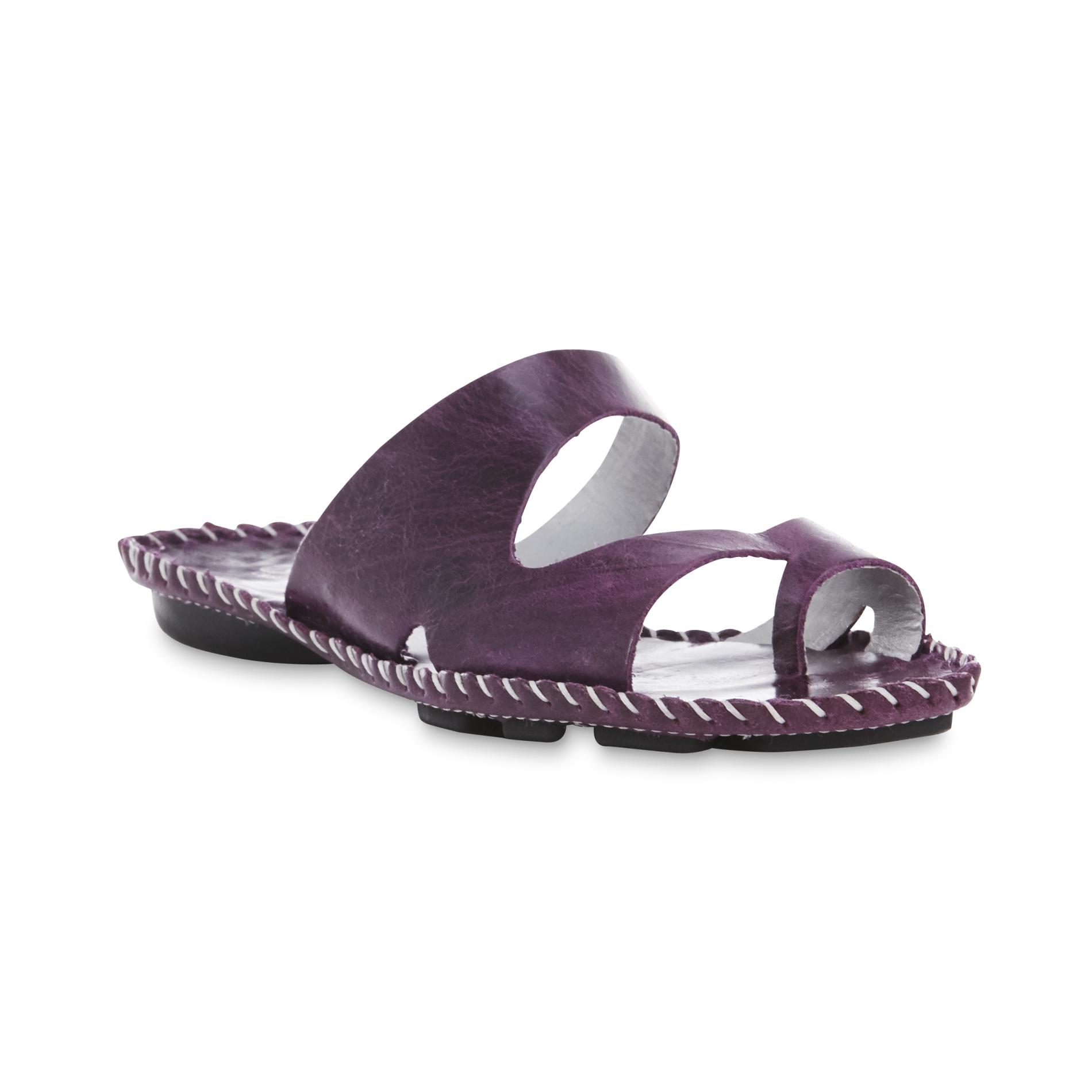 Andacco Women's Adriana Leather Sandal - Purple