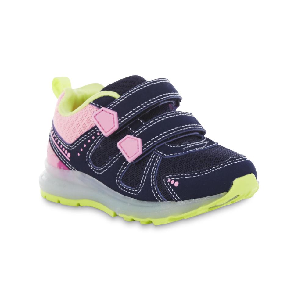 Carter's Toddler Girl's Fury Blue/Pink Light-Up Athletic Shoe