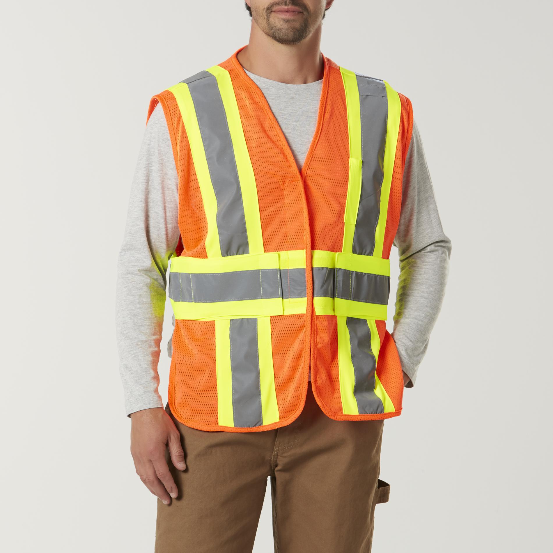 DieHard Men's High Visibility Vest, Size: Small, Safety Yellow DieHard Men's High Visibility Vest, Size: Small, Safety Yellow