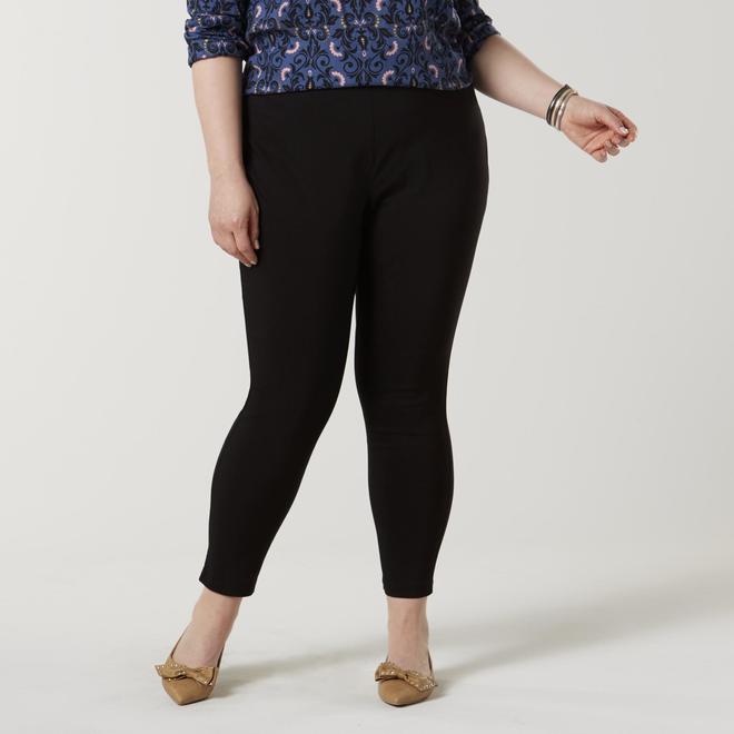 Basic Editions Basic Editions Women's Plus Twill Pants