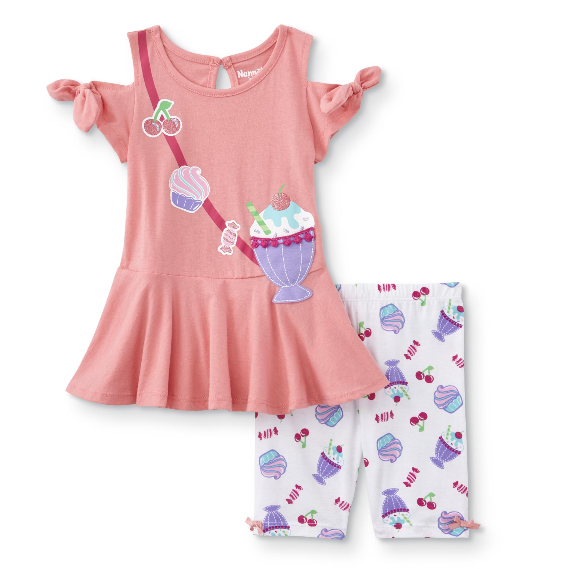 Toddler Girls' Dress & Shorts - Sweet Treats, Size: 4T, Pink Toddler Girls' Dress & Shorts - Sweet Treats, Size: 4T, Pink
