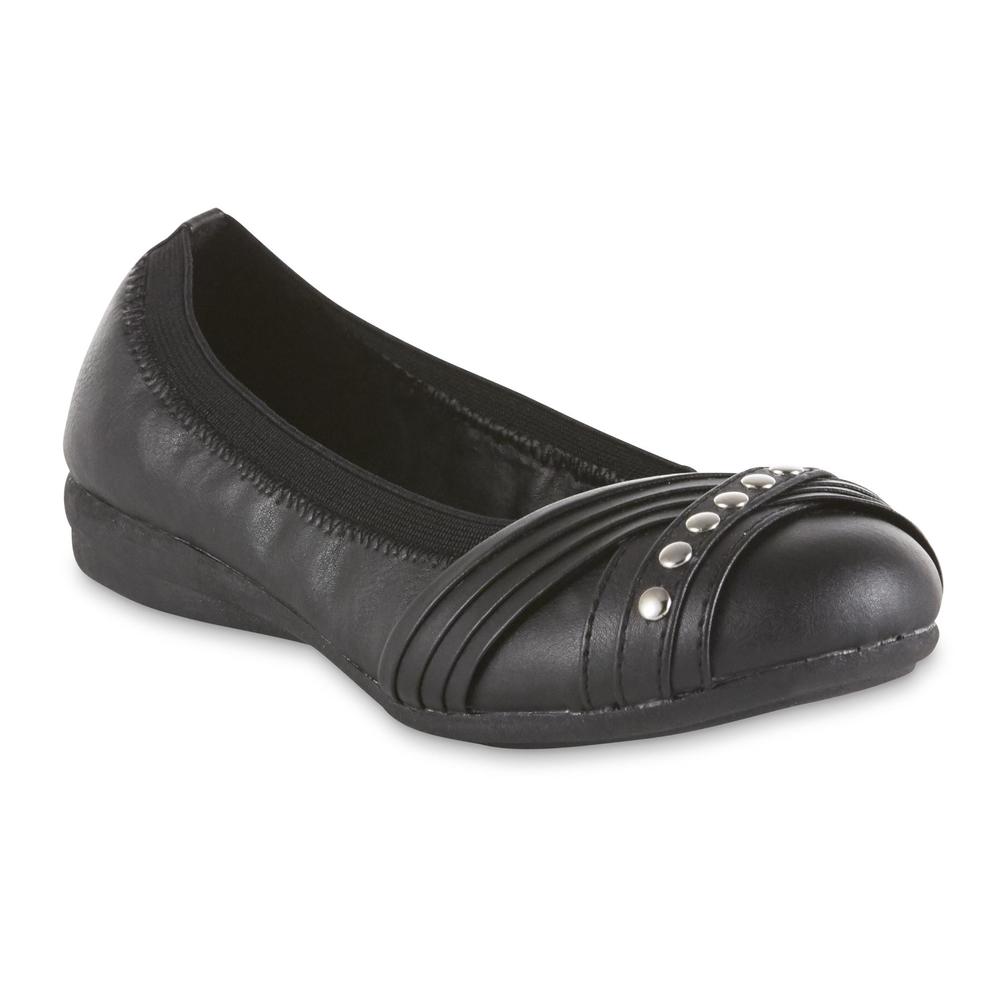 Simply Styled Girls' Clarice Ballet Flat - Black