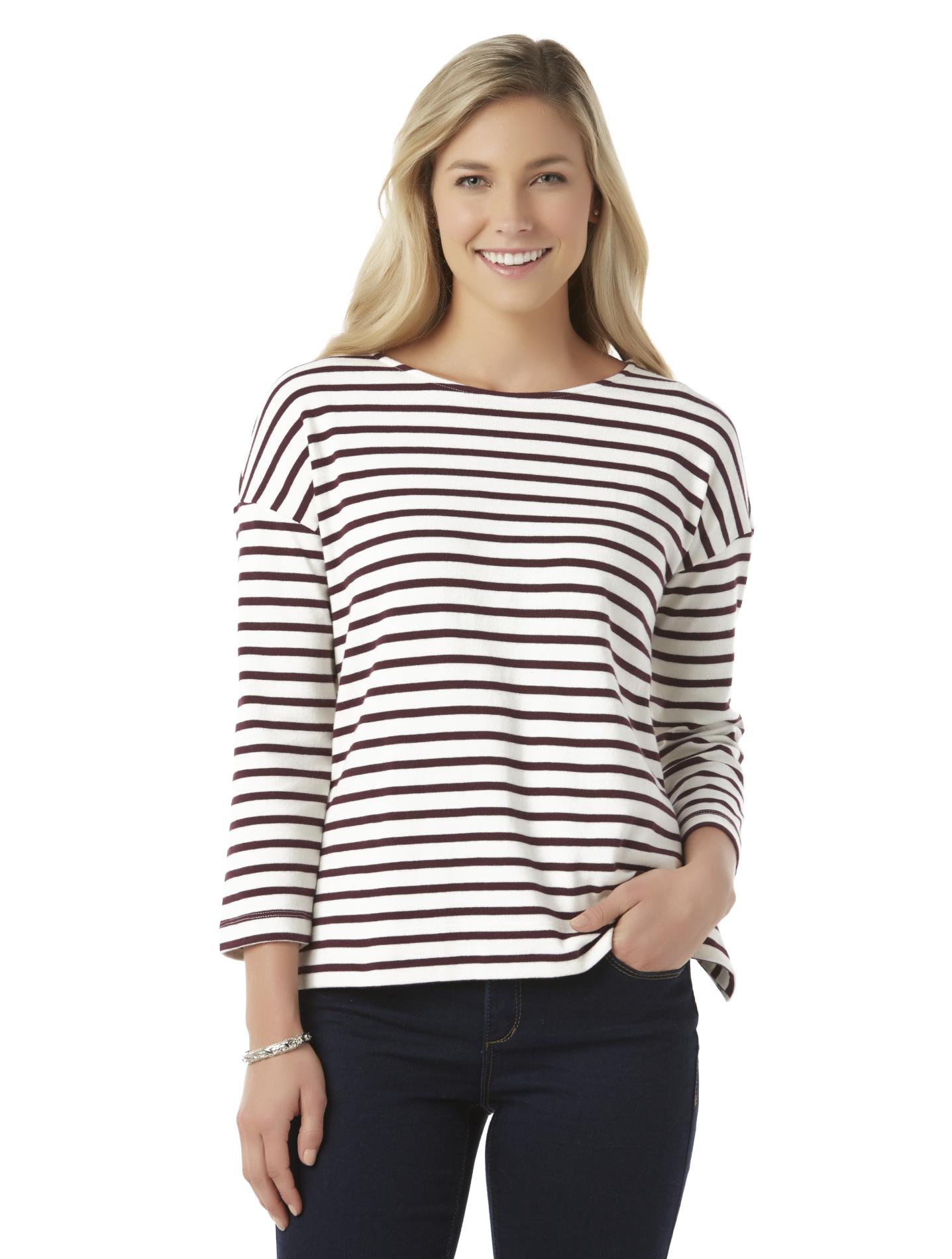 Simply Styled Women's Long-Sleeve Shirt - Striped
