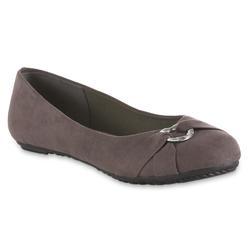 Simply Styled Women's Melia Embellished Ballet Flat - Gray