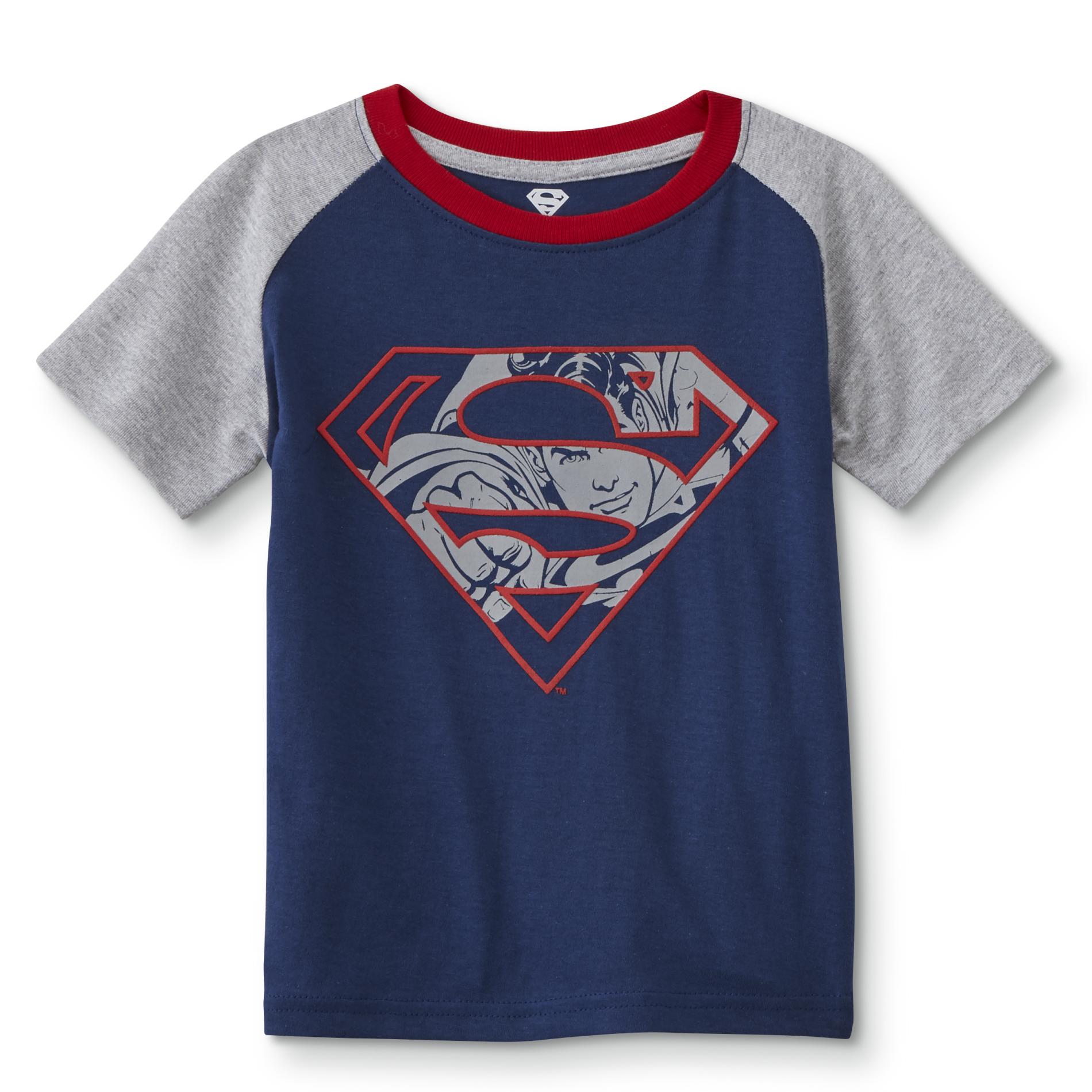 Superman Toddler Boys' Graphic T-Shirt - Emblem, Size: 2T, Blue Superman Toddler Boys' Graphic T-Shirt - Emblem, Size: 2T, Blue