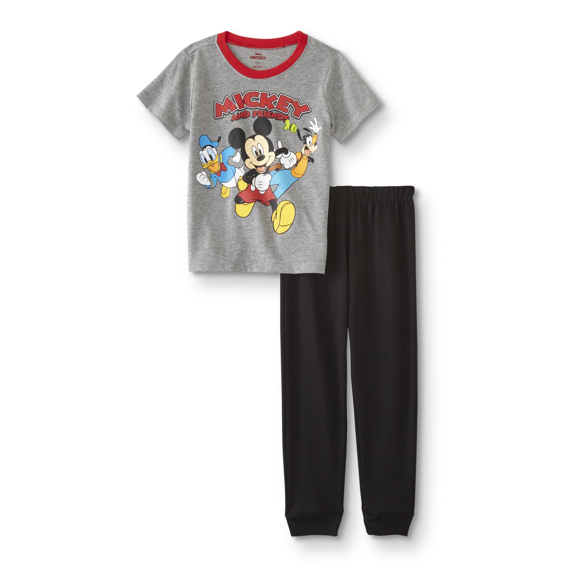 Disney Mickey Mouse Boys' Graphic T-Shirt & Joggers