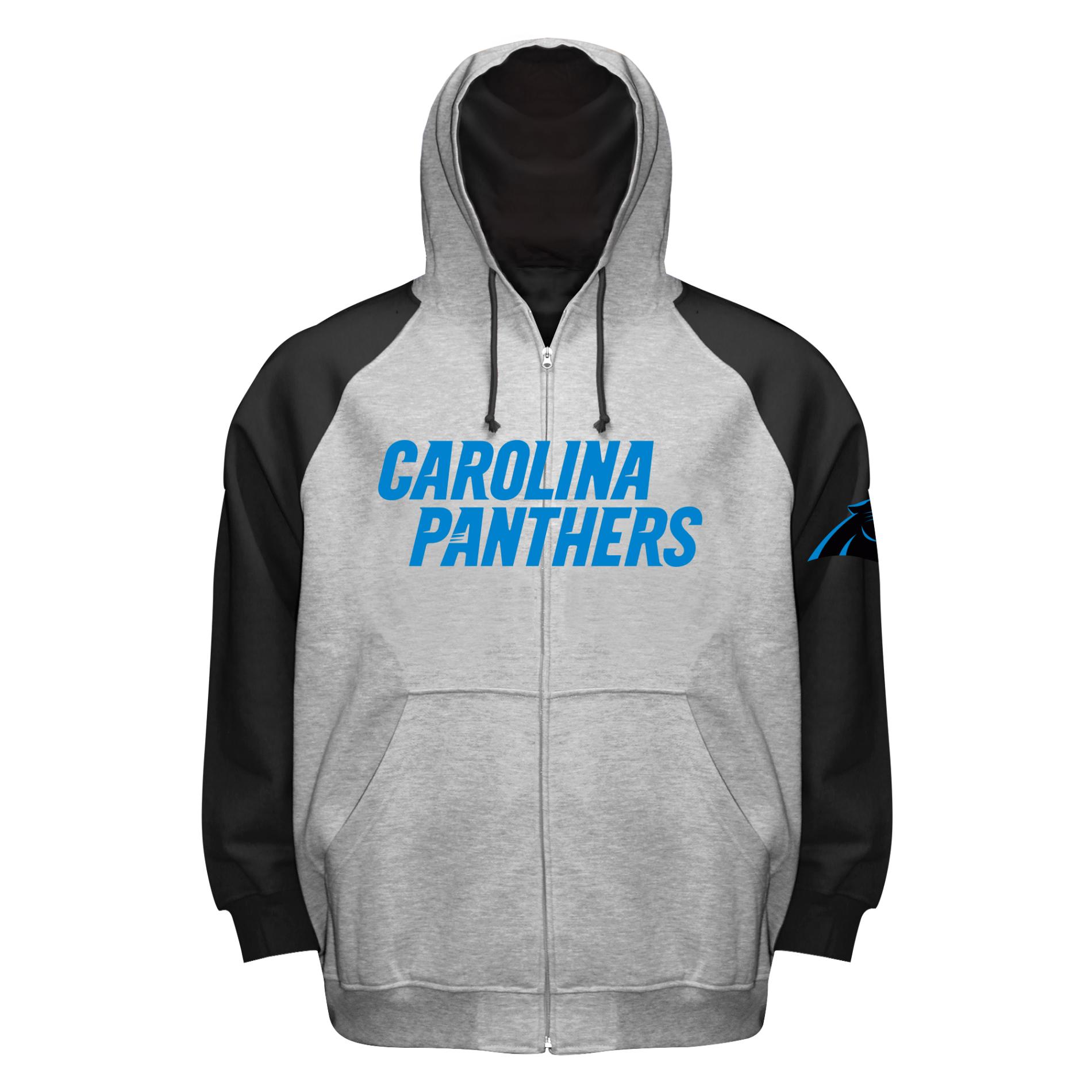 NFL Men's Big & Tall Hoodie Jacket - Carolina Panthers