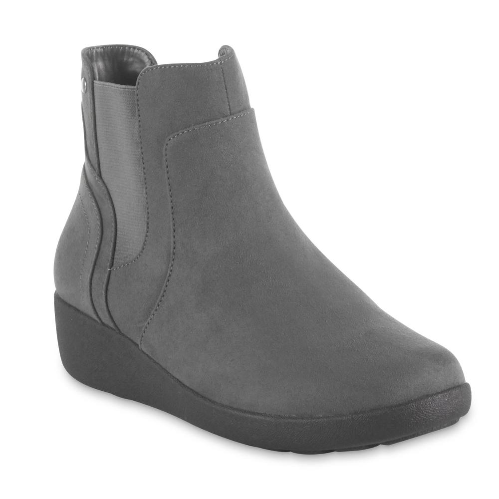 Basic Editions Women's Knox Wedge Bootie - Gray
