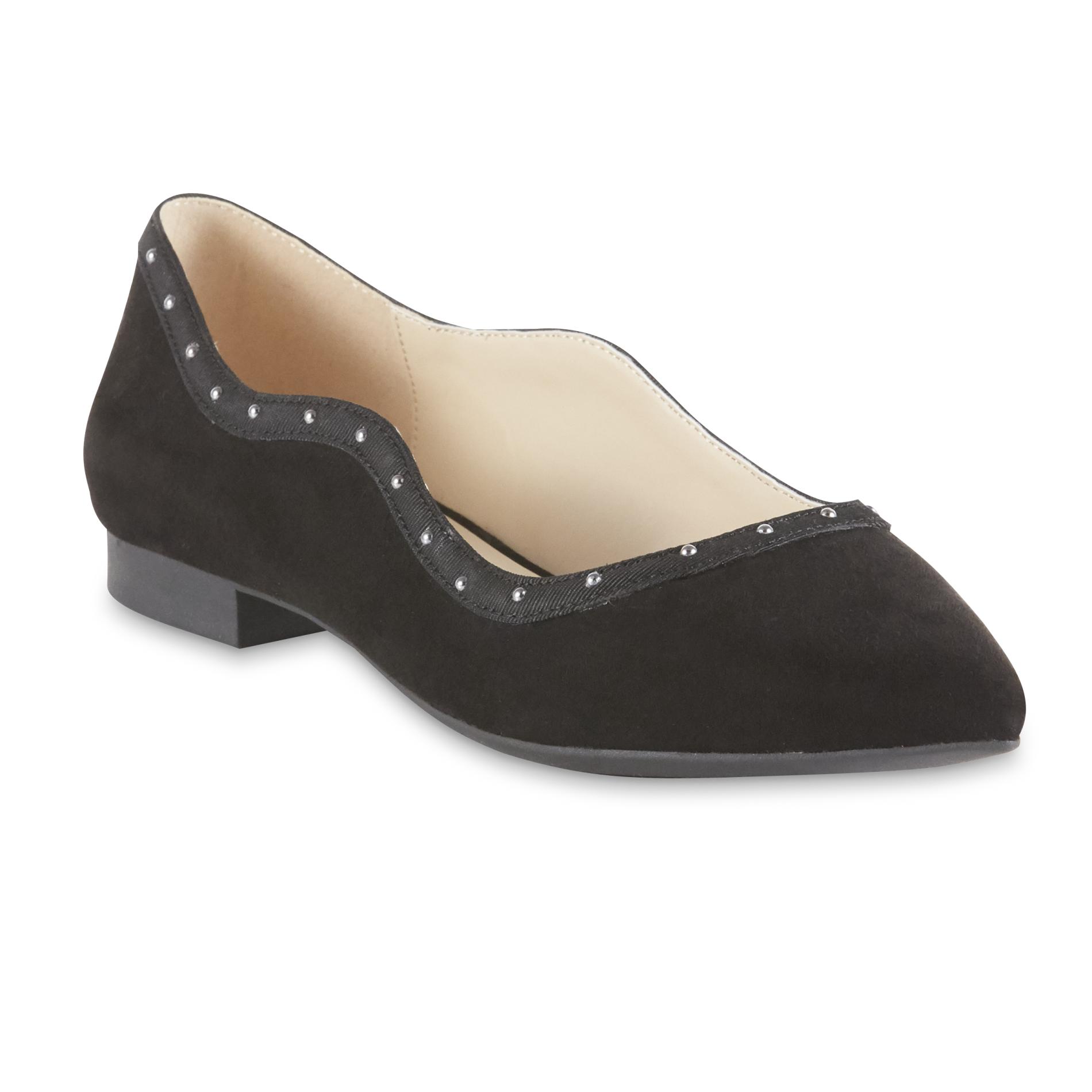 Attention Women's Liliya Flat - Black, 6 Attention Women's Liliya Flat - Black, 6