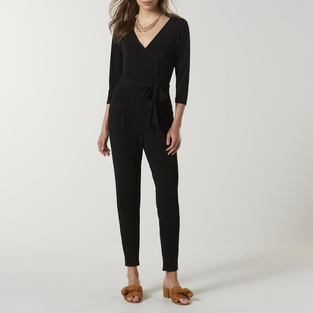 Simply Styled Women's Three-Quarter Sleeve Jumpsuit