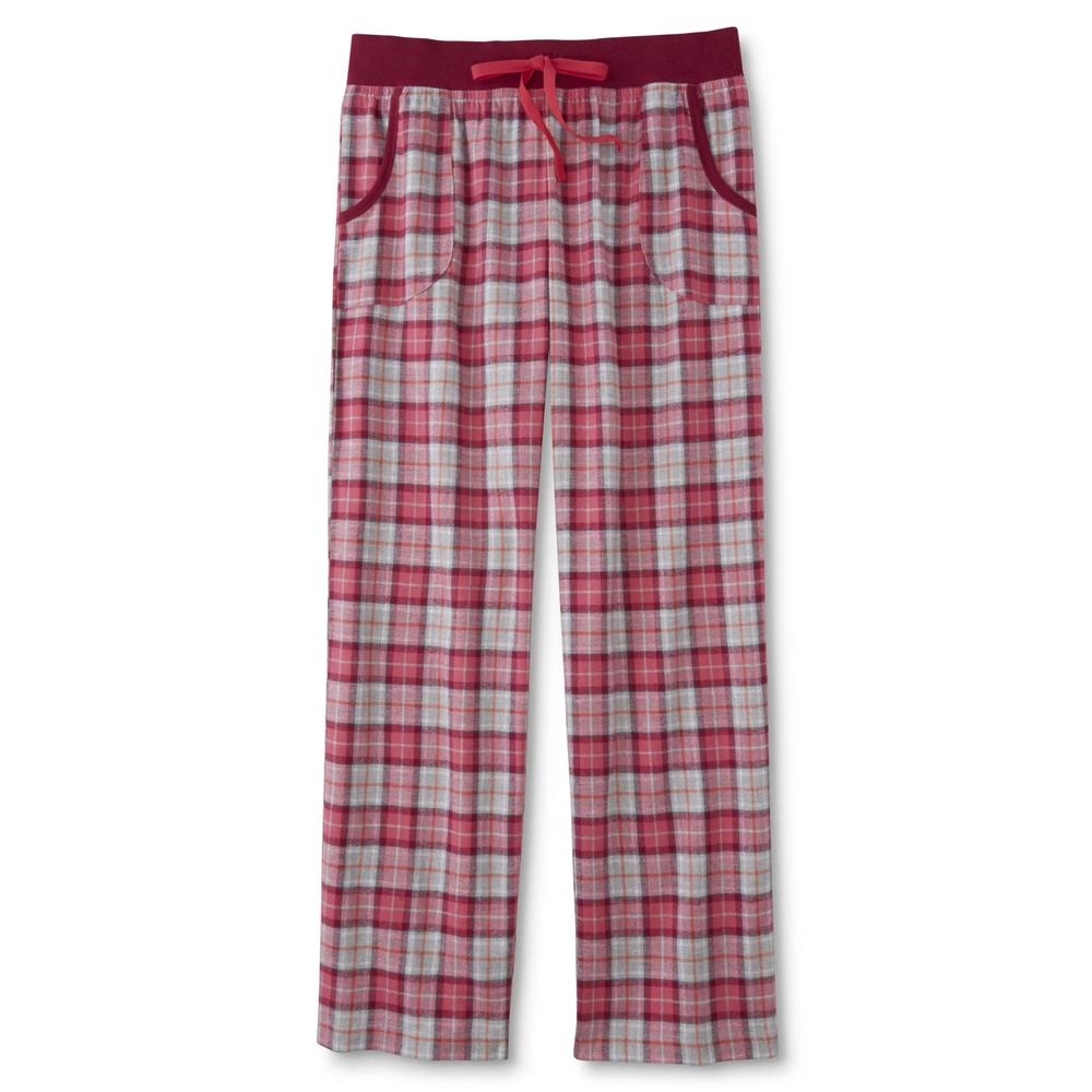 Joe Boxer Women's Pajama Shirt & Flannel Pants - Plaid