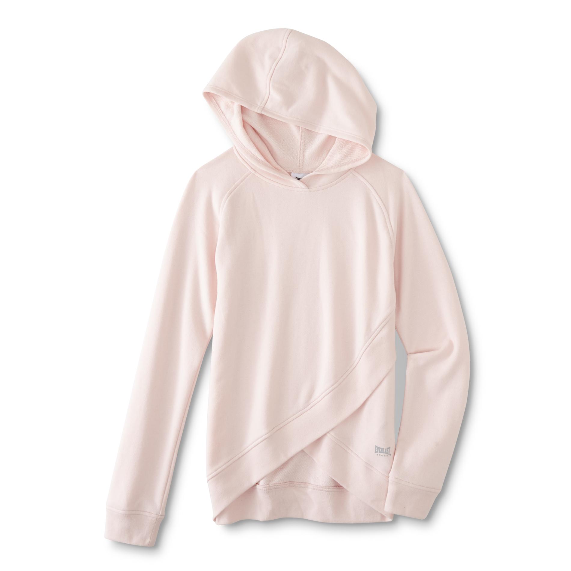 Everlast Sport Girls' Asymmetric Athletic Hoodie, Size: Medium, Pink Quartz Everlast Sport Girls' Asymmetric Athletic Hoodie, Size: Medium, Pink Quartz