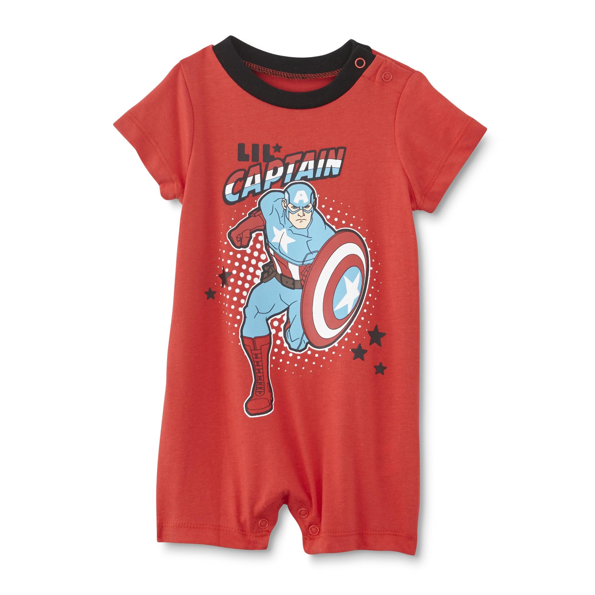 Disney Captain America Infant Boys' Romper