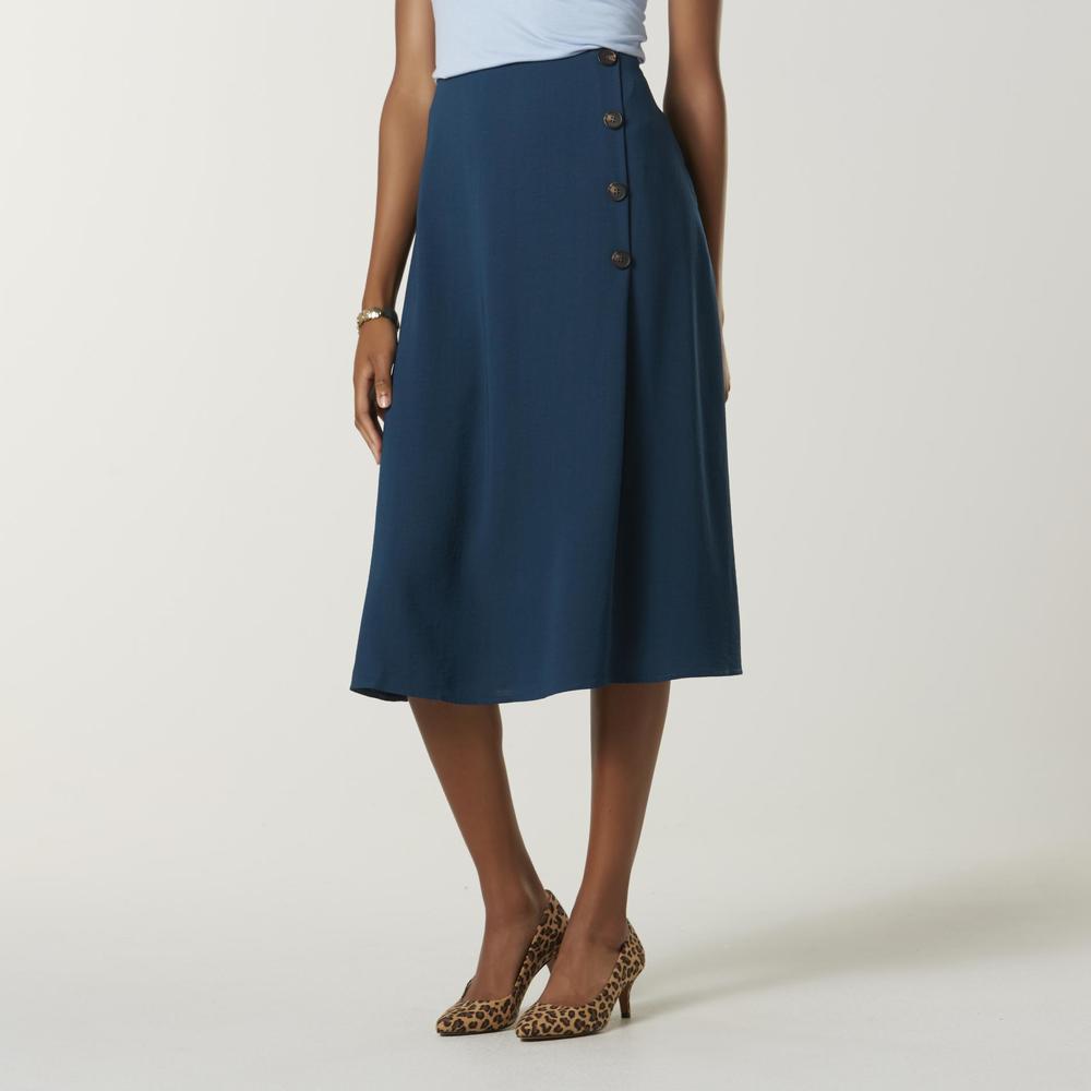 Simply Styled Women's Woven Midi Skirt