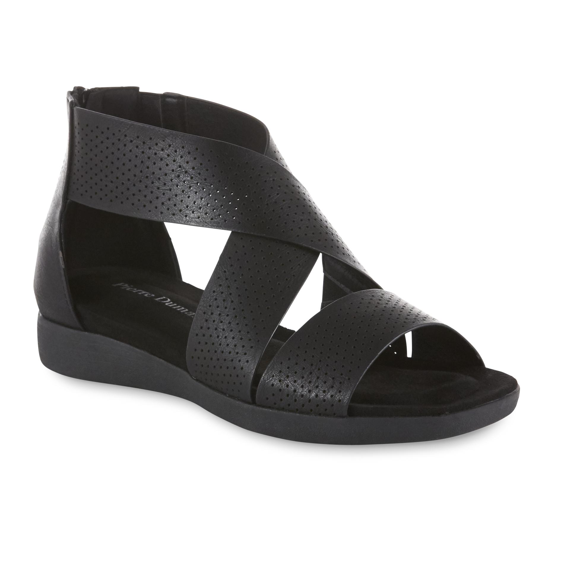 pierre dumas low wedge sandals