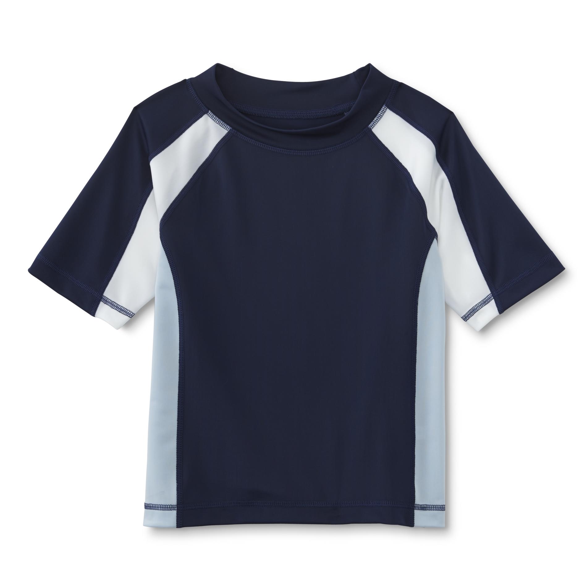 Joe Boxer Boys' Swim Rashguard - Colorblock, Size: XS, Blue Joe Boxer Boys' Swim Rashguard - Colorblock, Size: XS, Blue