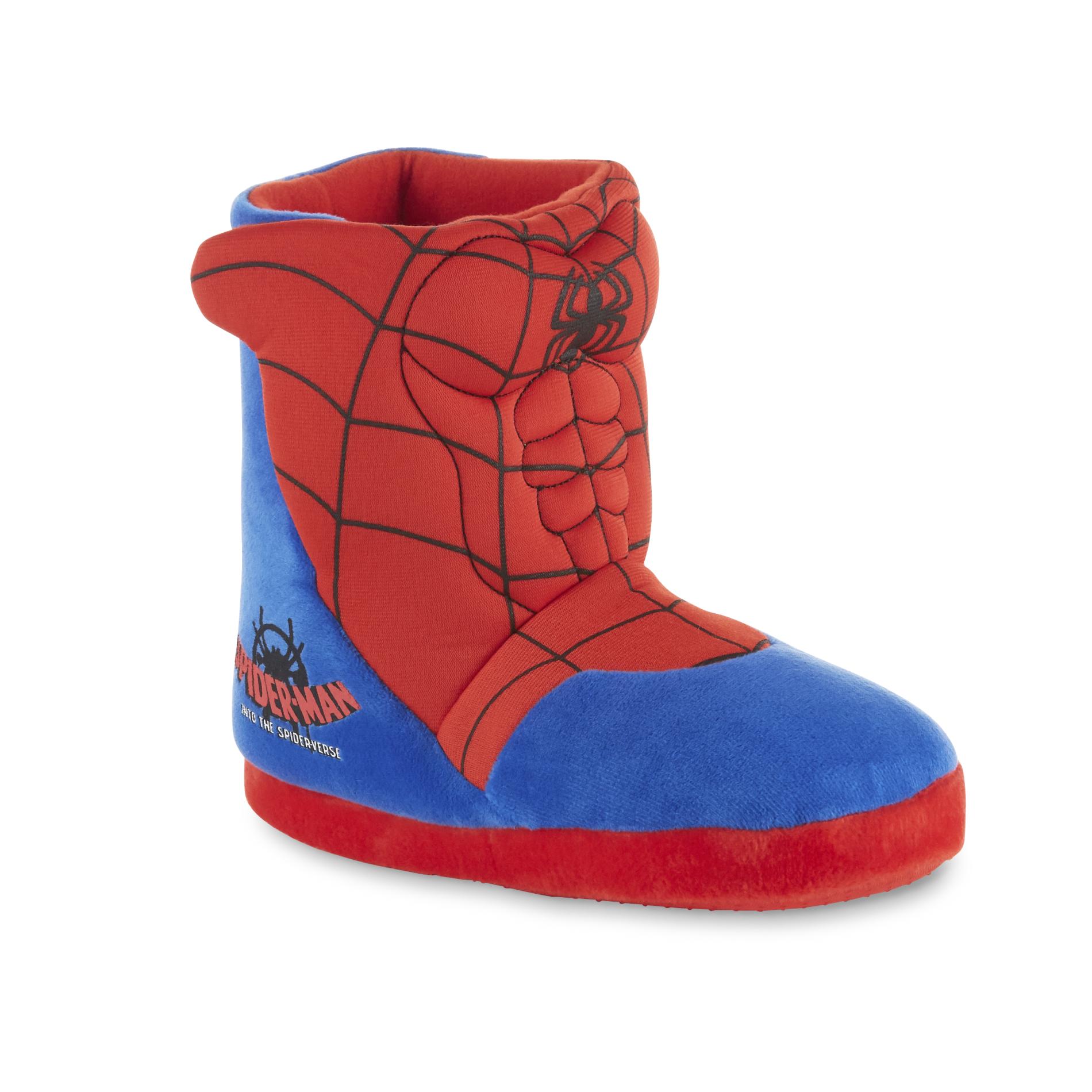 Character Boys' Spider-Man Slipper Boot - Red/Blue