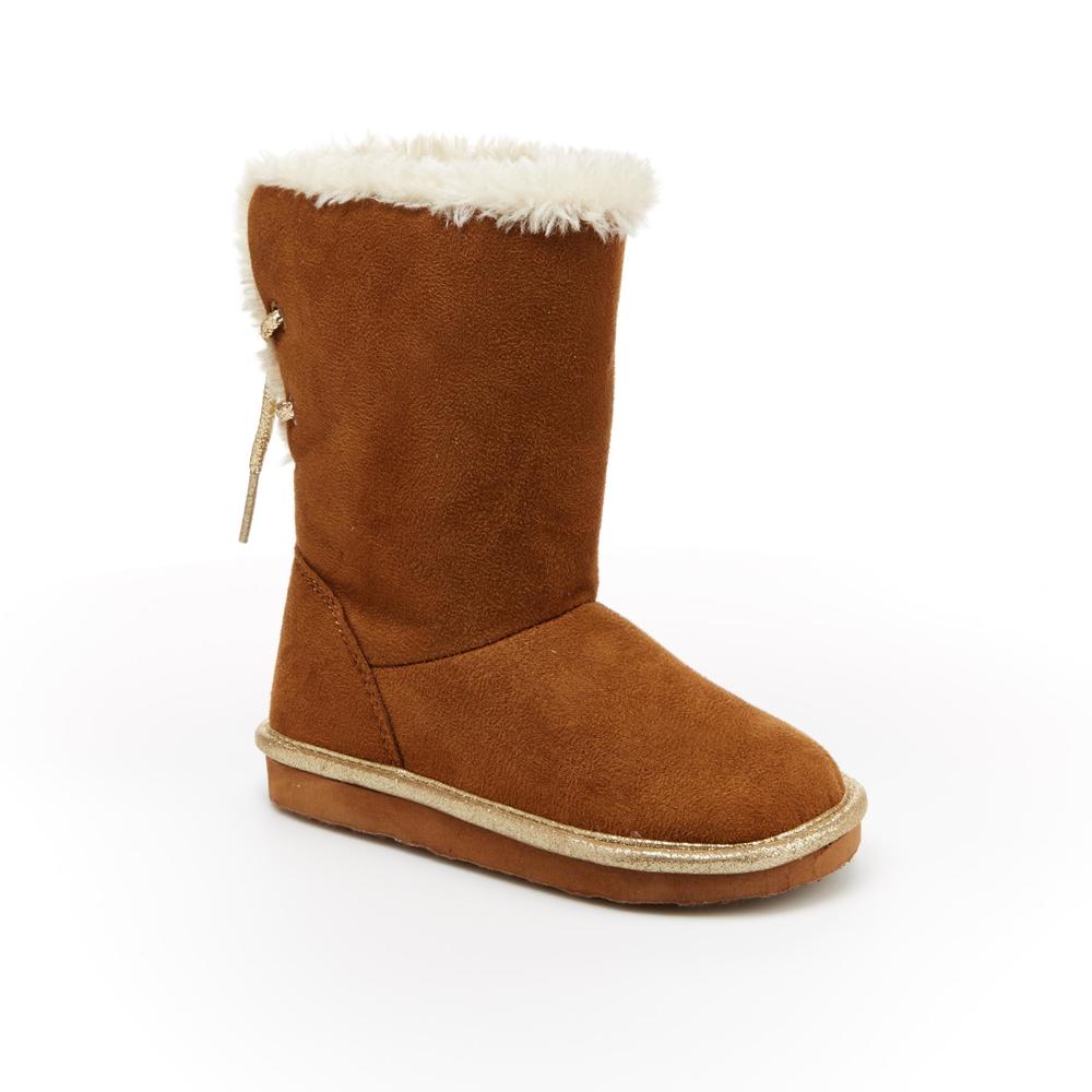 OshKosh Girl's Ivory Brown Winter Boot