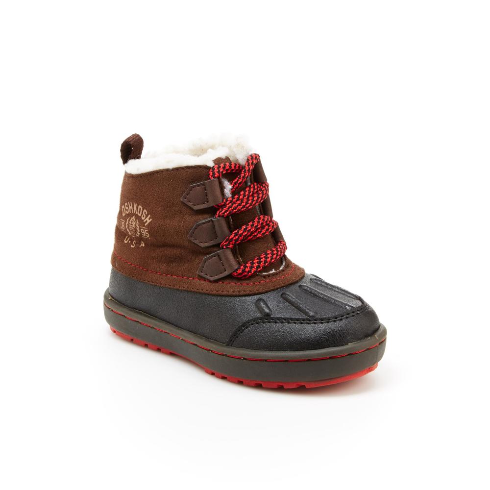 OshKosh Toddler Boy's Harrison Brown/Navy Winter Boot