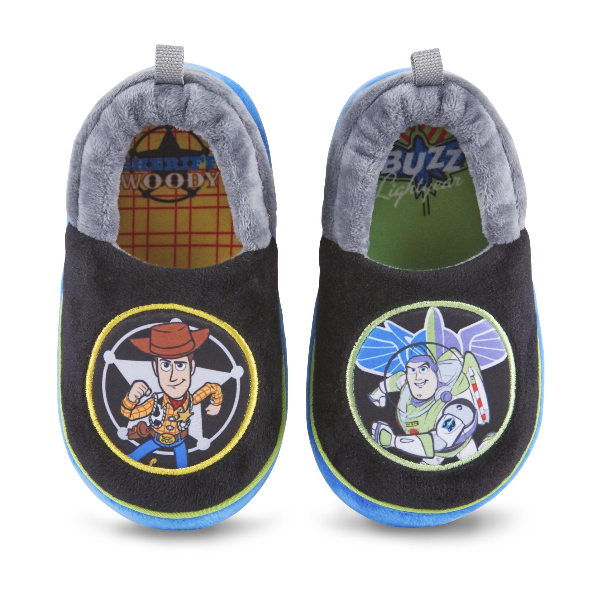 Character Toy Story Toddler Boys' Slipper - Black/Blue, Small - (Toddler) Character Toy Story Toddler Boys' Slipper - Black/Blue, Small - (Toddler)