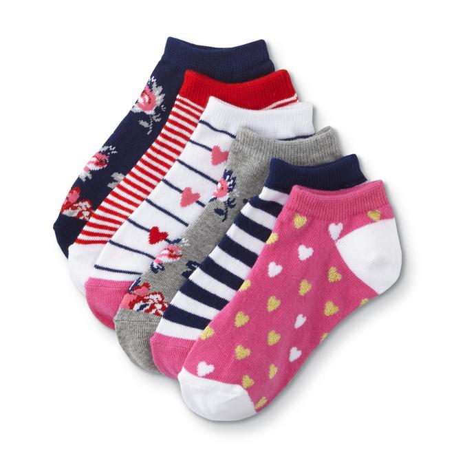 Girls' 6Pairs Ankle Socks Striped