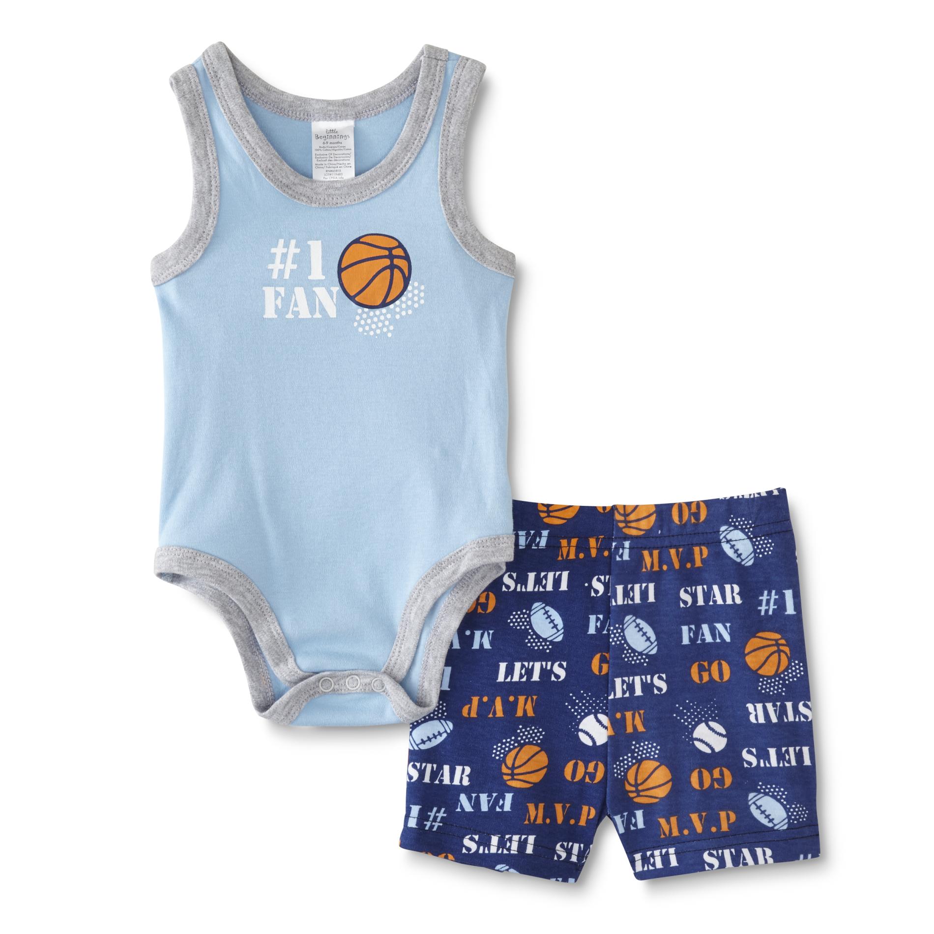 Cudlie Infant Boys' Bodysuit & Shorts - Sports