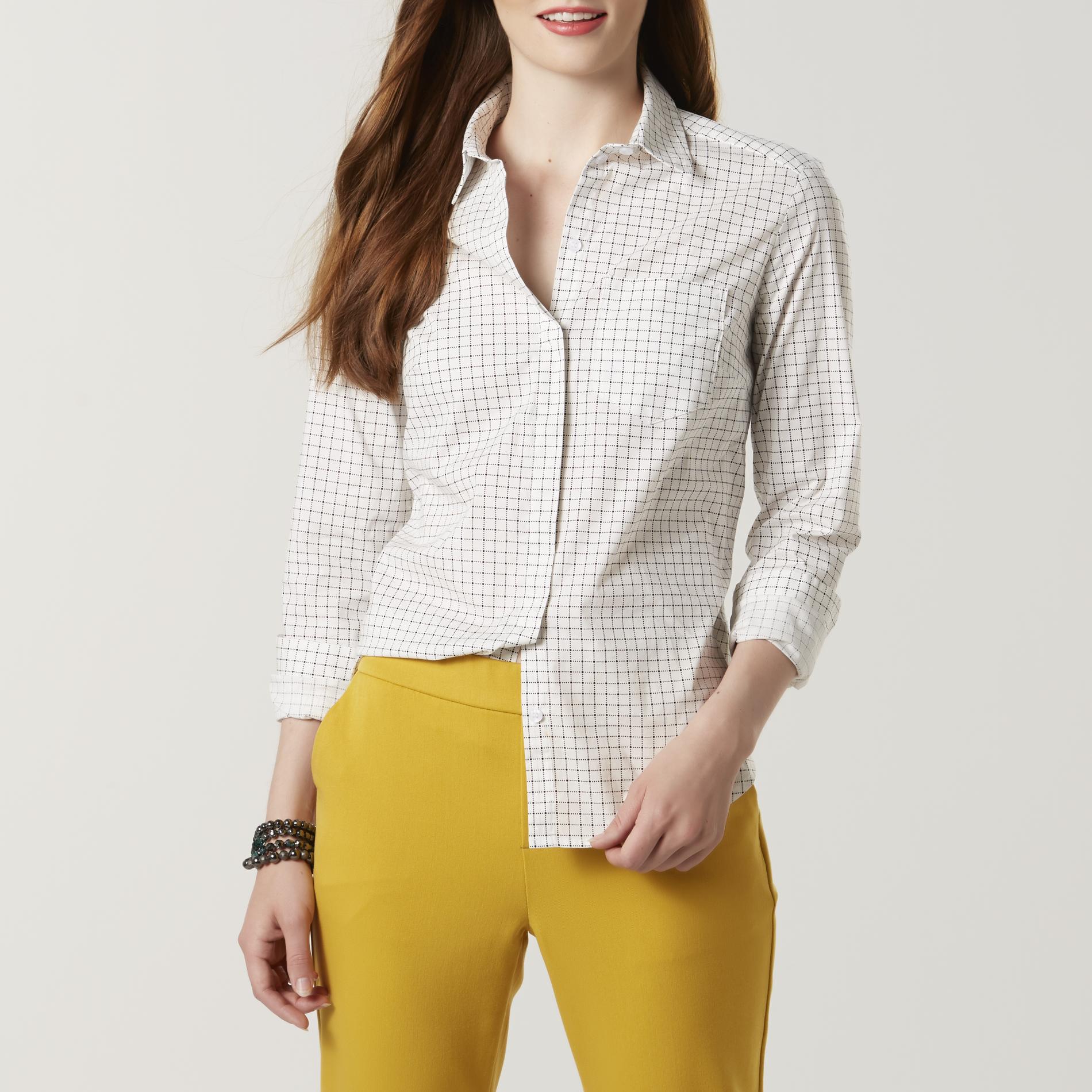 Simply Styled Women's Blouse - Checkered
