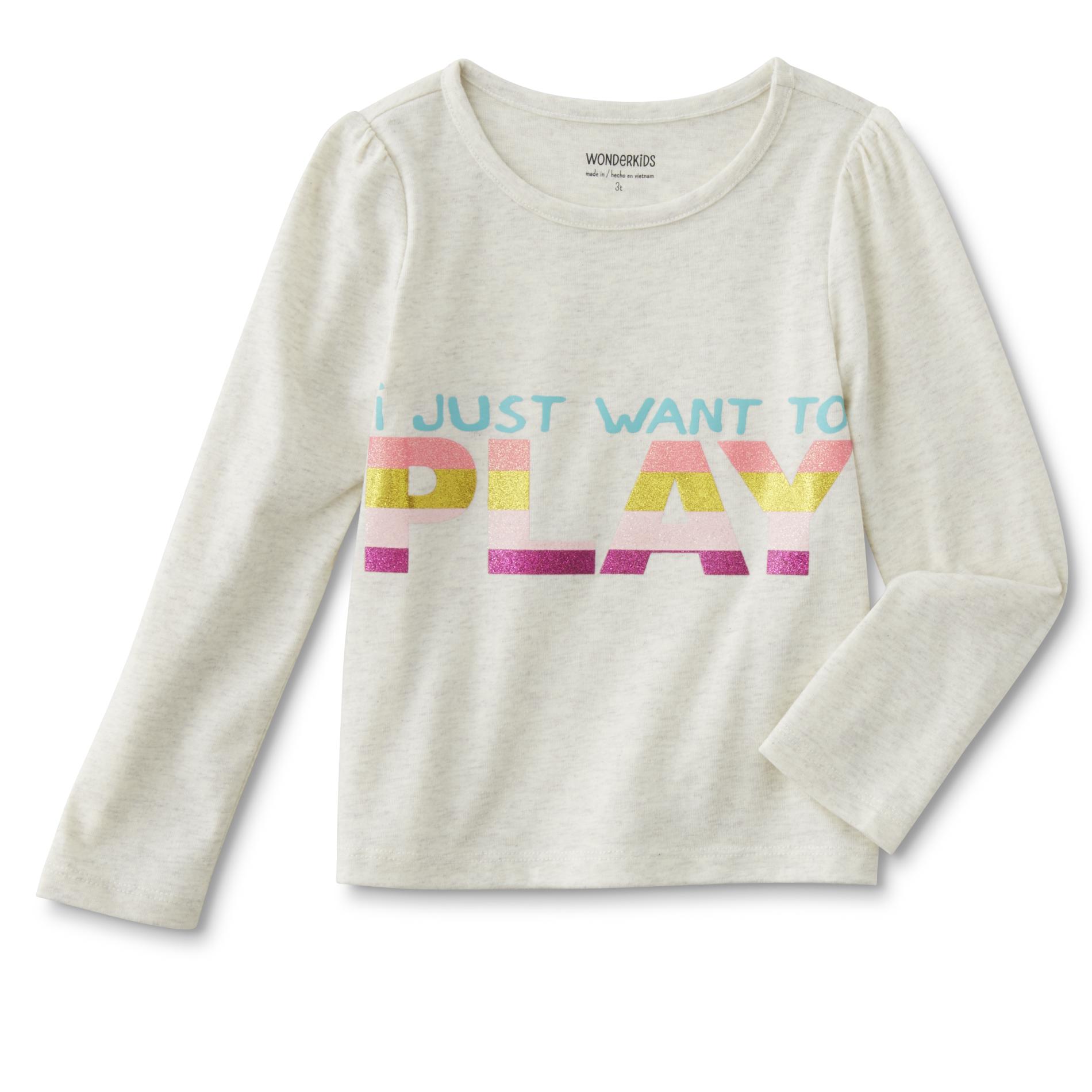 WonderKids Infant & Toddler Girl's Long-Sleeve Graphic T-Shirt - Just Want to Play