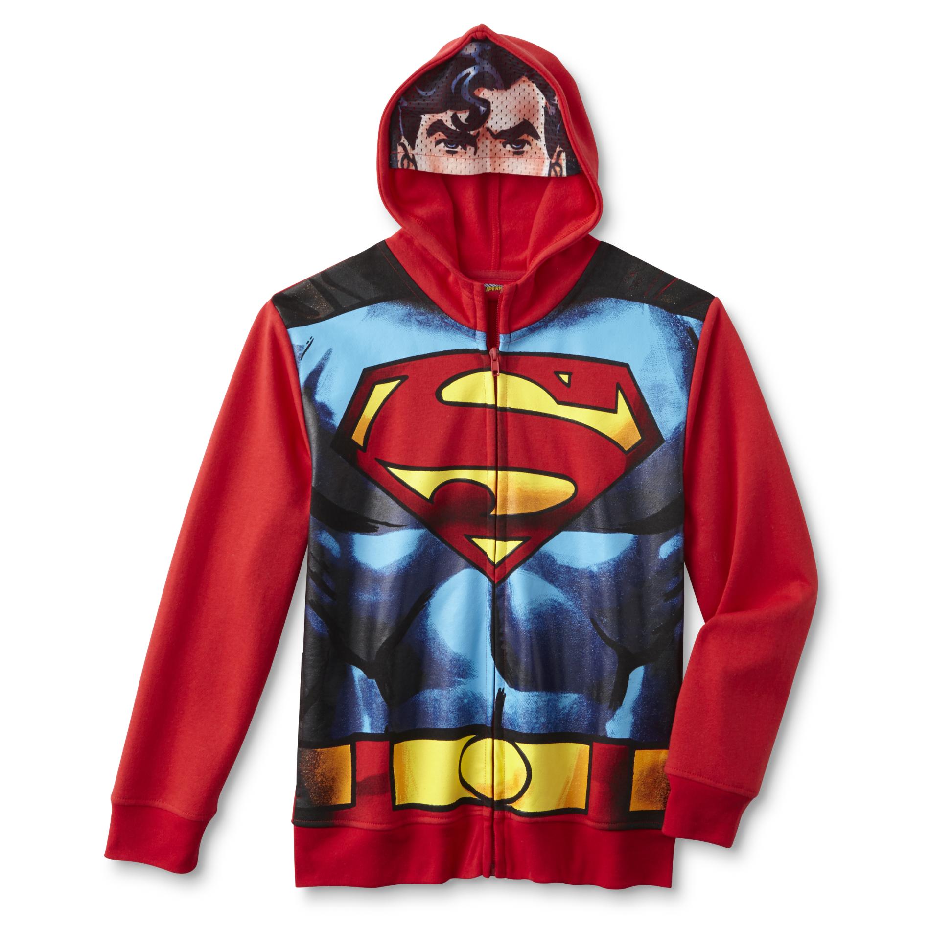 DC Comics Superman Boy's Costume Hoodie Jacket