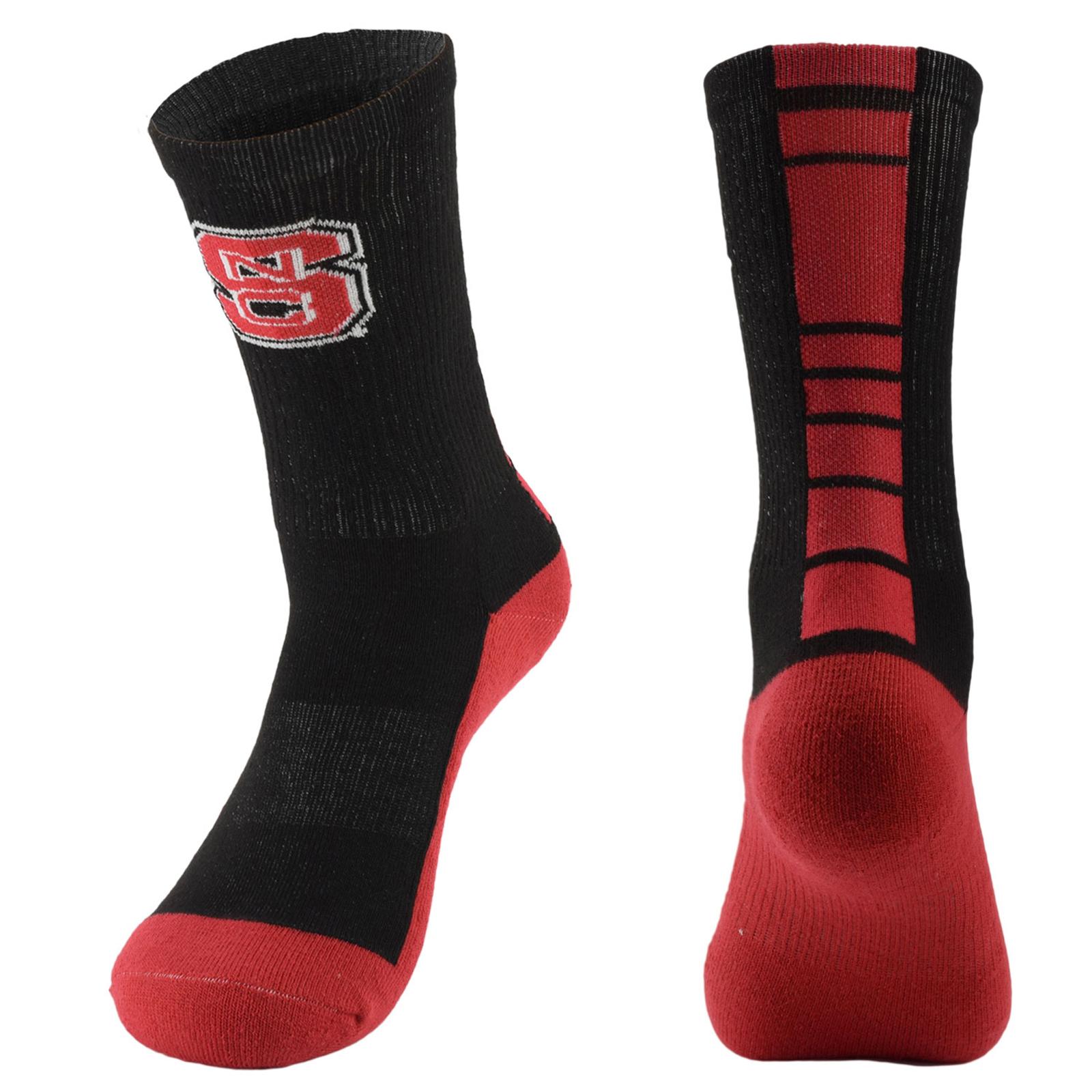 NCAA Women's Performance Crew Socks North Carolina State University
