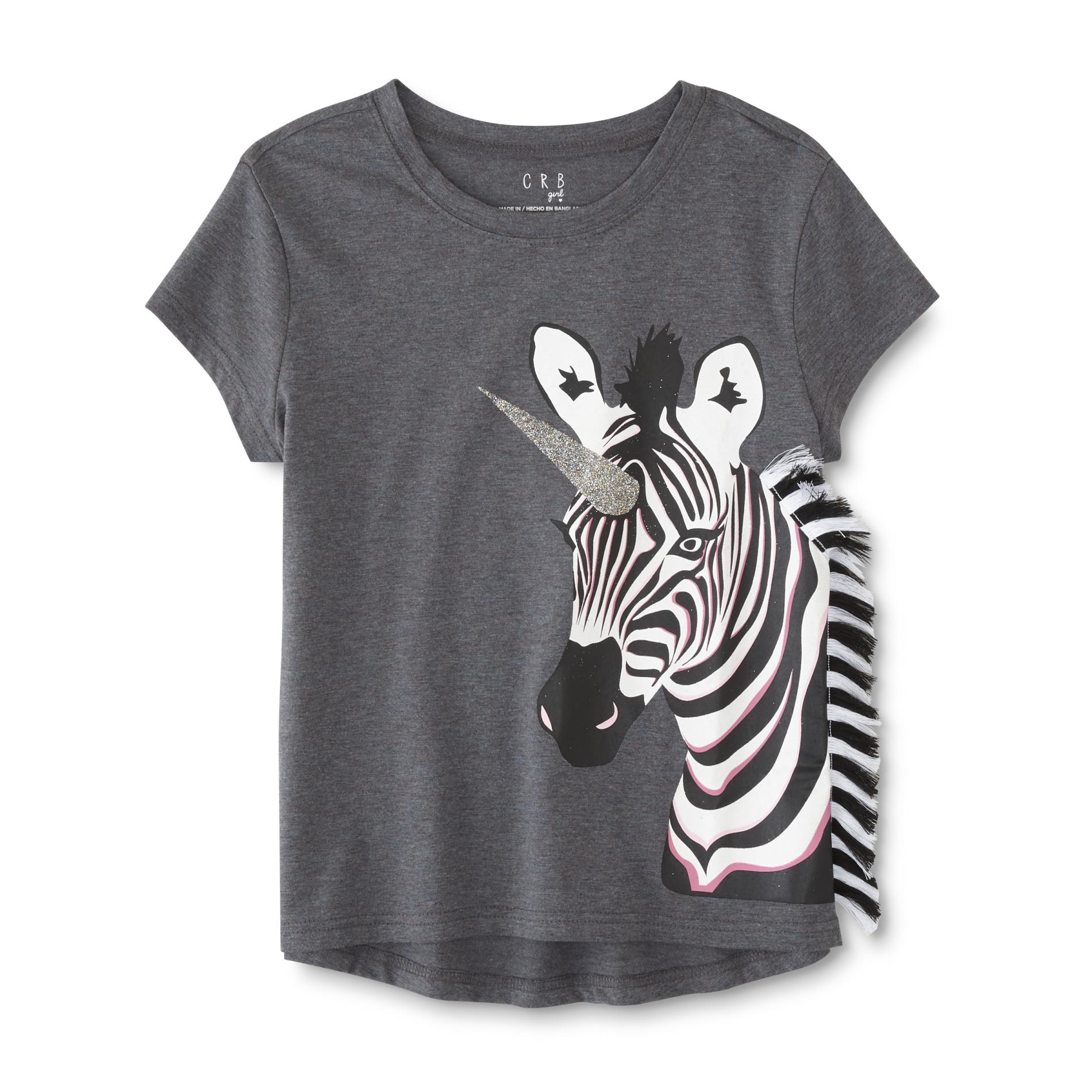 Canyon River Blues Girls' Graphic T-Shirt - Unicorn Zebra