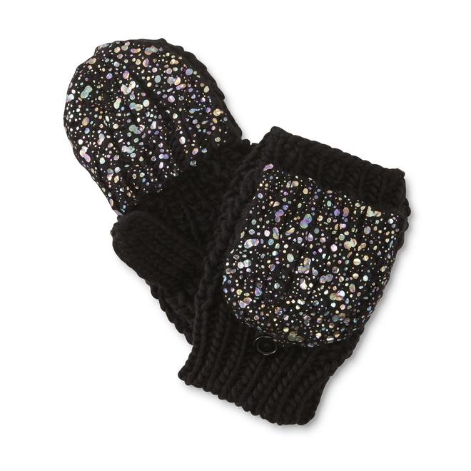 Women's FlipTop Mittens Foil Print