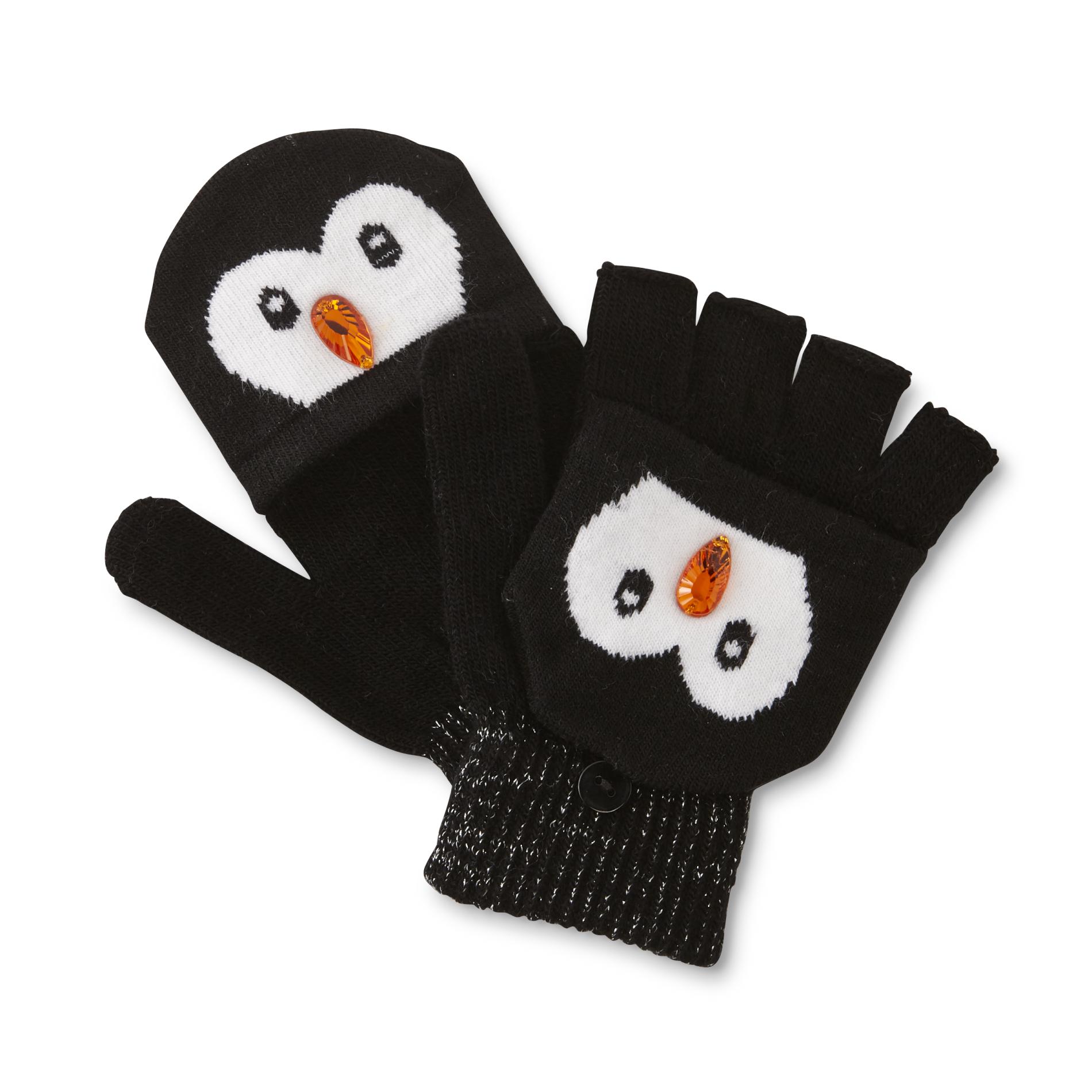 Women's Convertible Gloves - Penguin