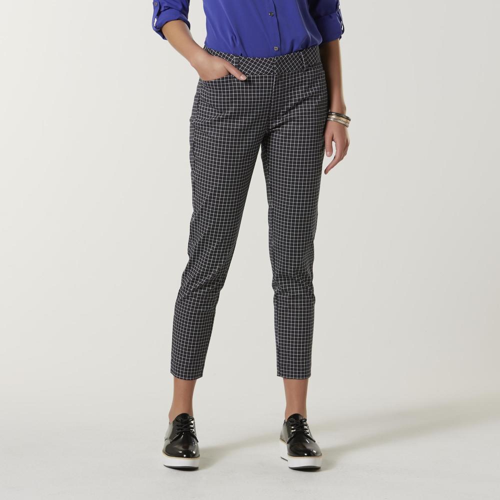 Simply Styled Women's Skinny Pants - Dot Grid