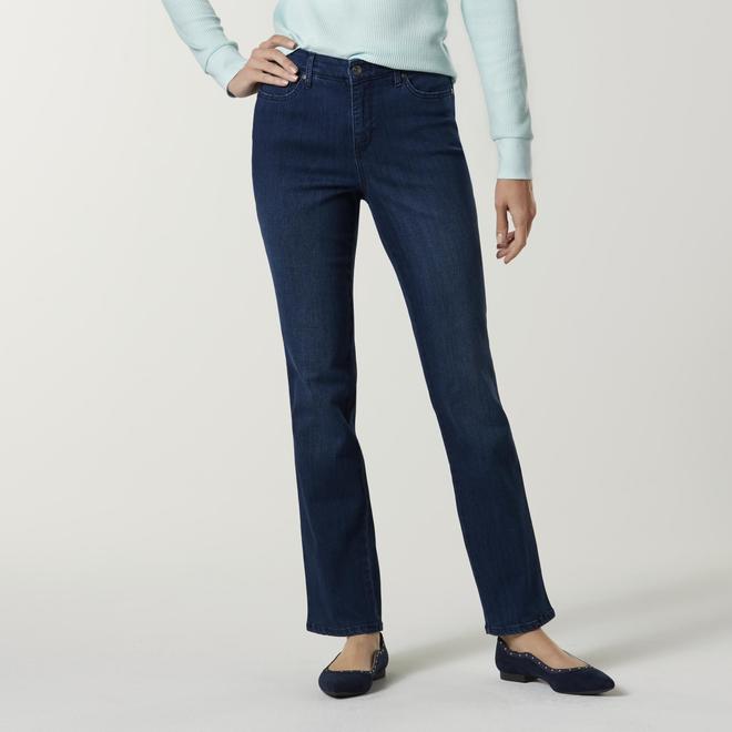 Gloria Vanderbilt Women's Rail Straight Leg Jeans - Classic 5-Pocket Denim, Comfort Fit