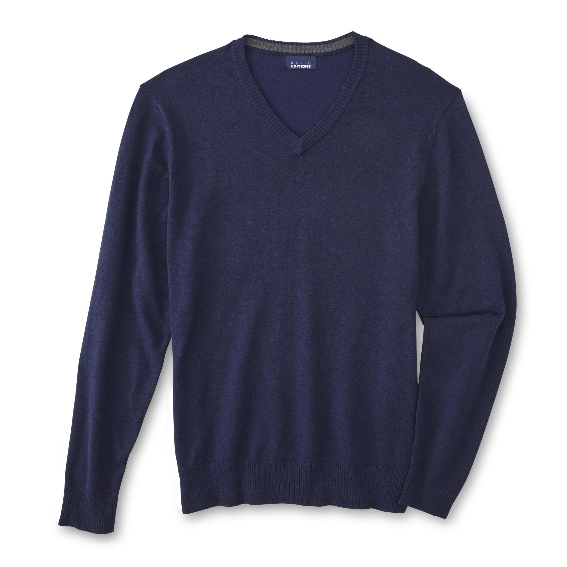 Basic Editions Men's V-Neck Sweater
