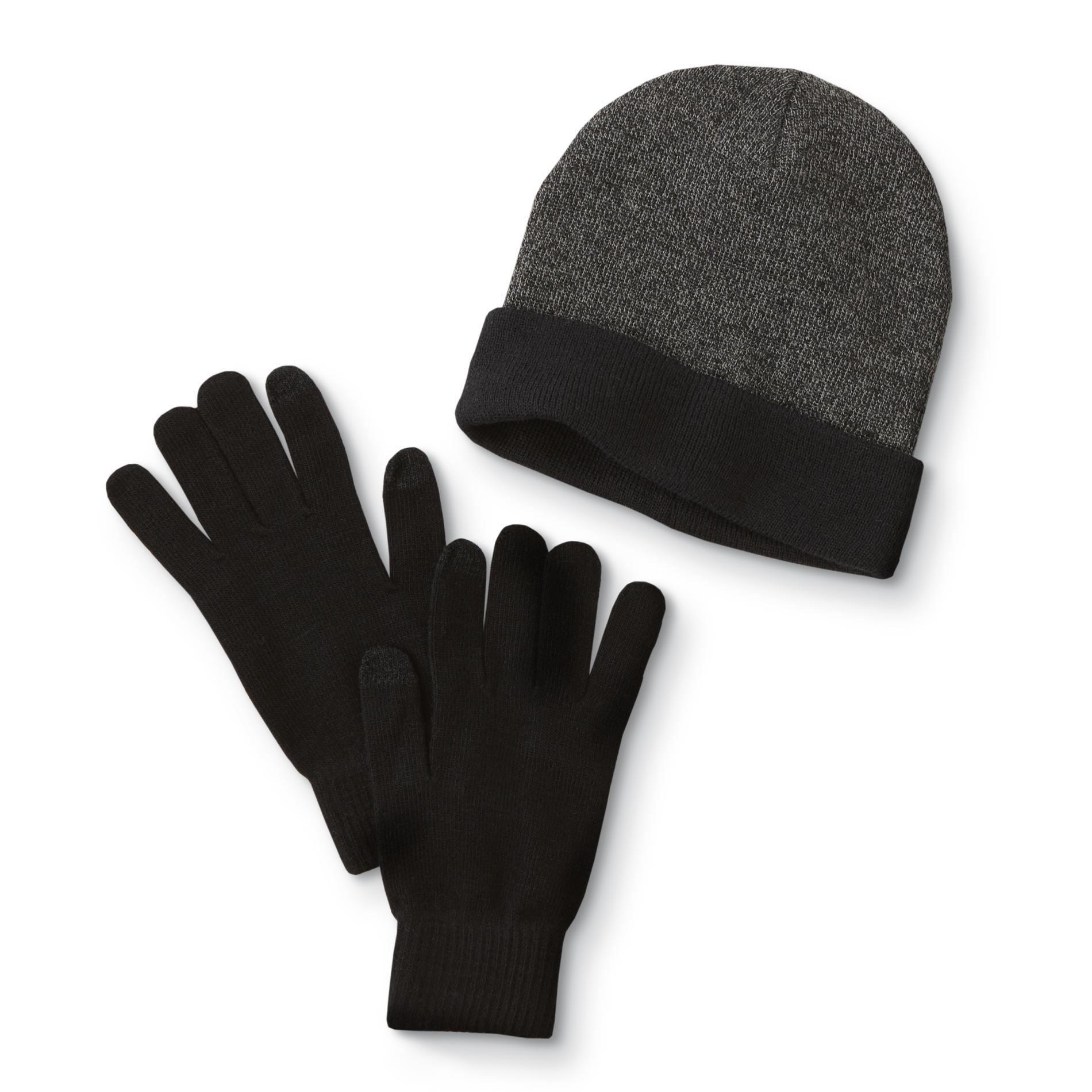 mens beanie hat and gloves