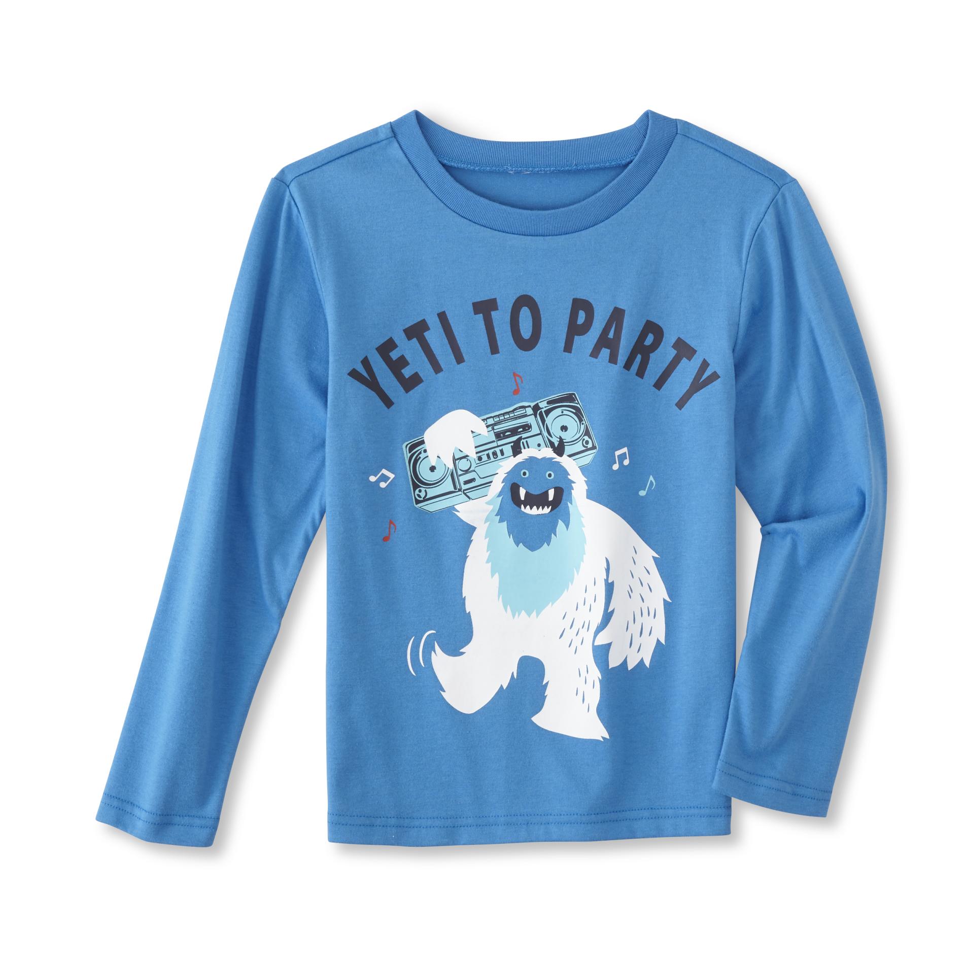 Toughskins Infant & Toddler Boys' Long-Sleeve Graphic T-Shirt - Yeti To Party