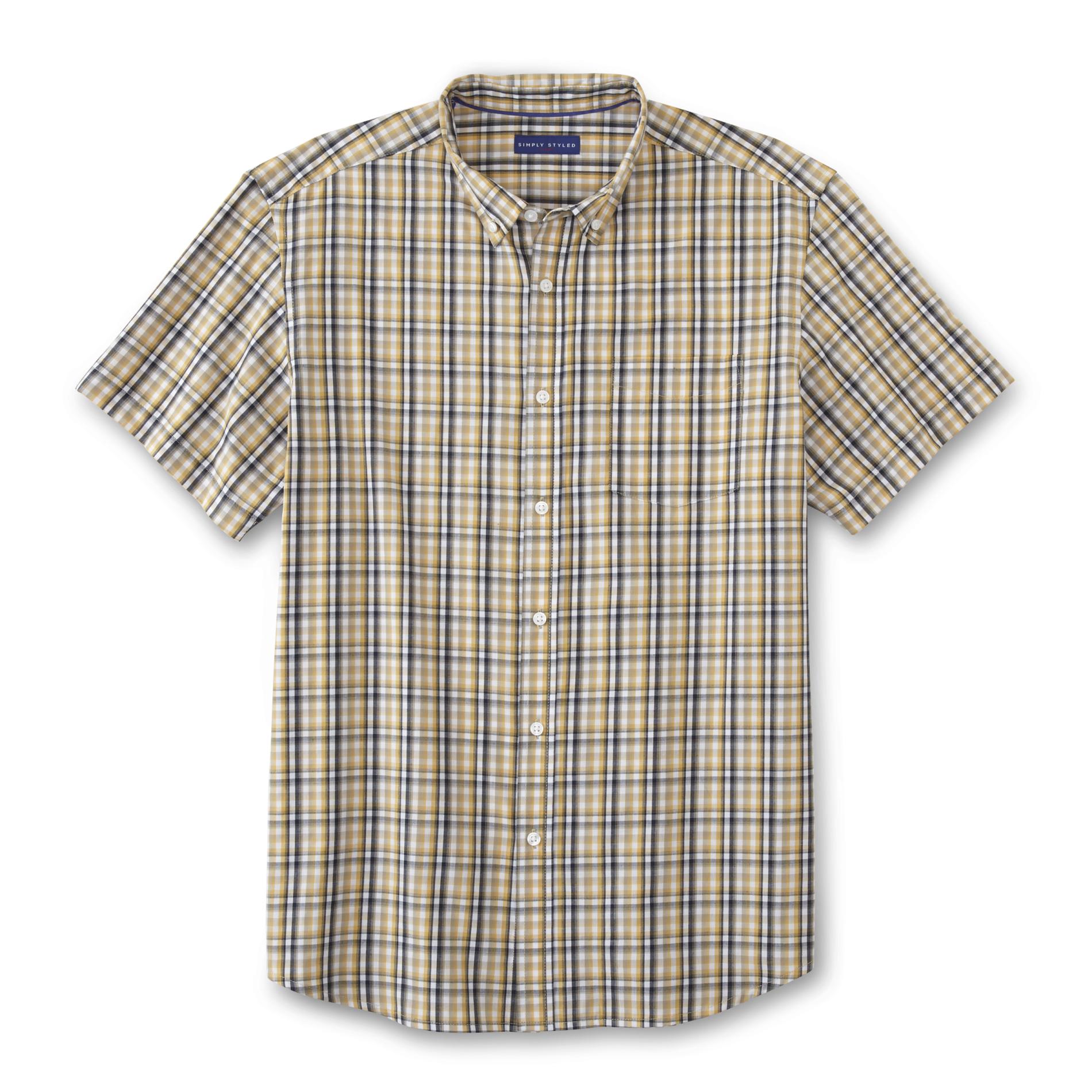 Simply Styled Men's Short-Sleeve Shirt - Plaid