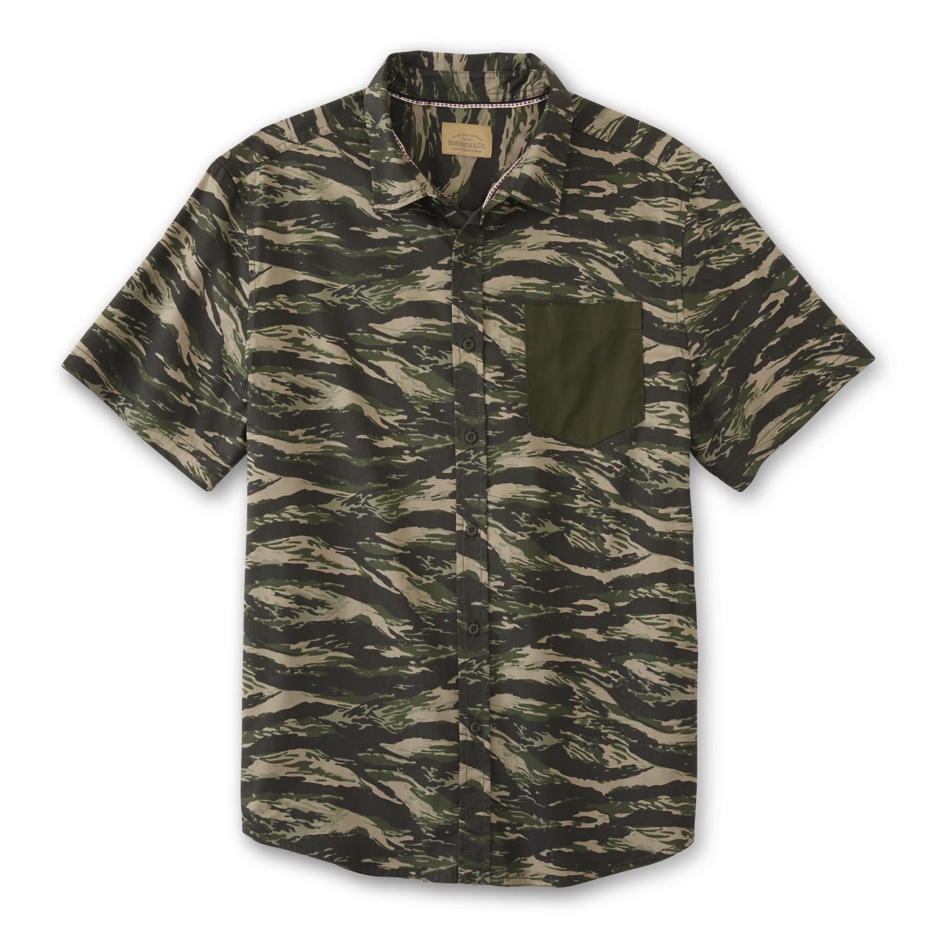 Roebuck & Co. Young Men's Short-Sleeve Shirt - Camouflage