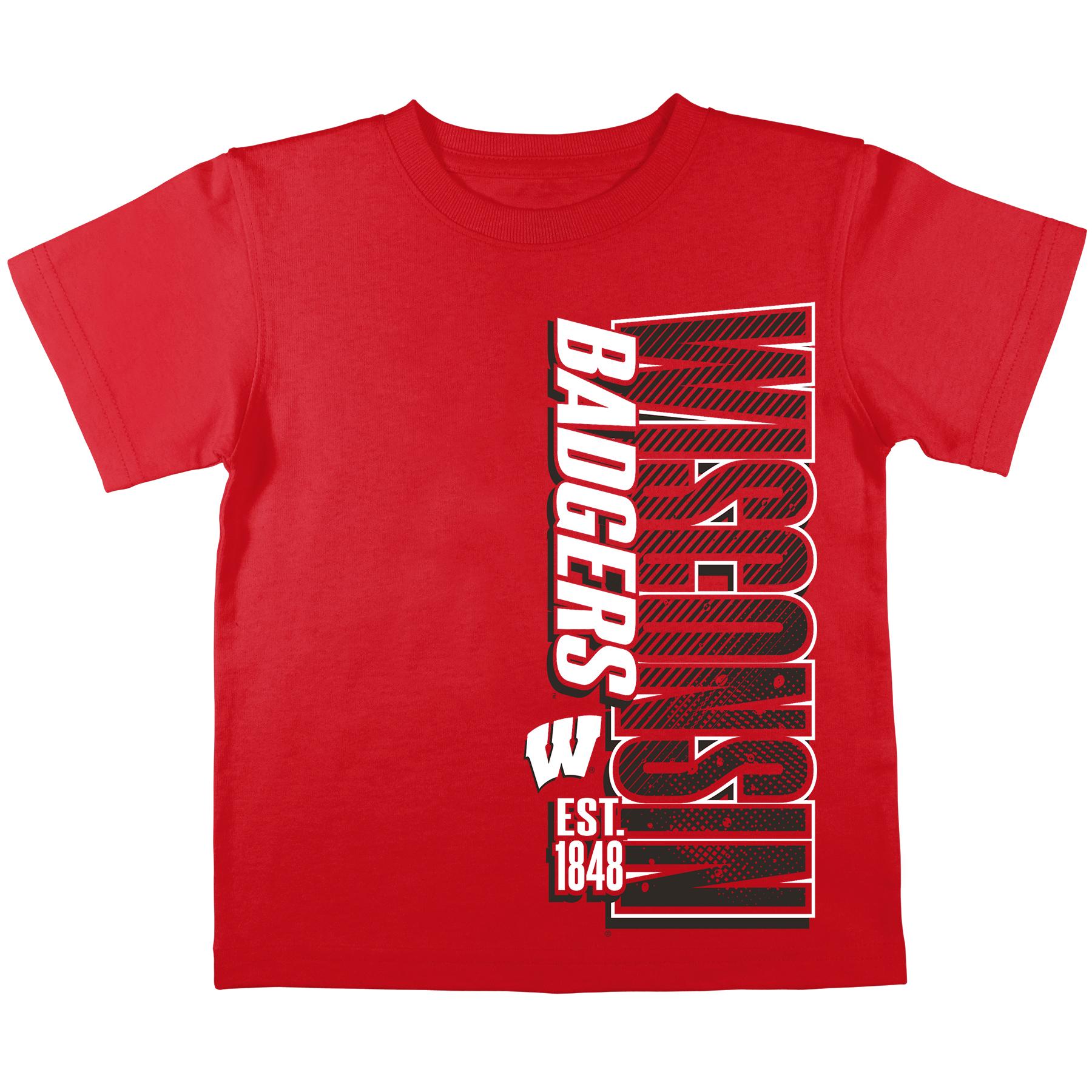 NCAA Boy's Graphic T-Shirt - University of Wisconsin Badgers