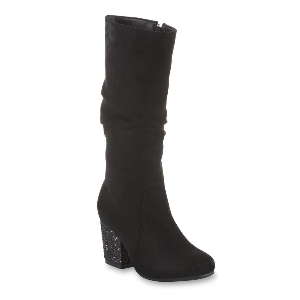 Simply Styled Girls' Mitzy Slouch Knee Boot - Black
