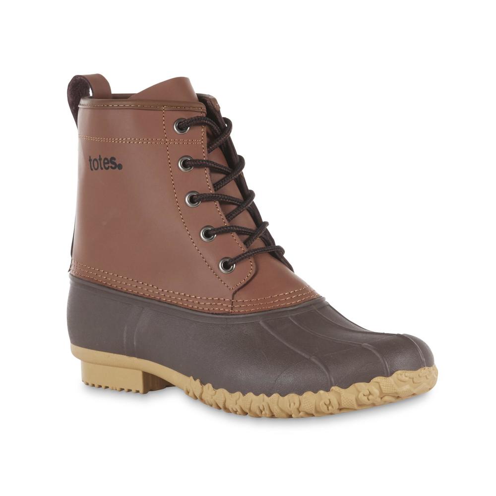 Totes Men's Bob Lace-Up Weather Boots - Brown