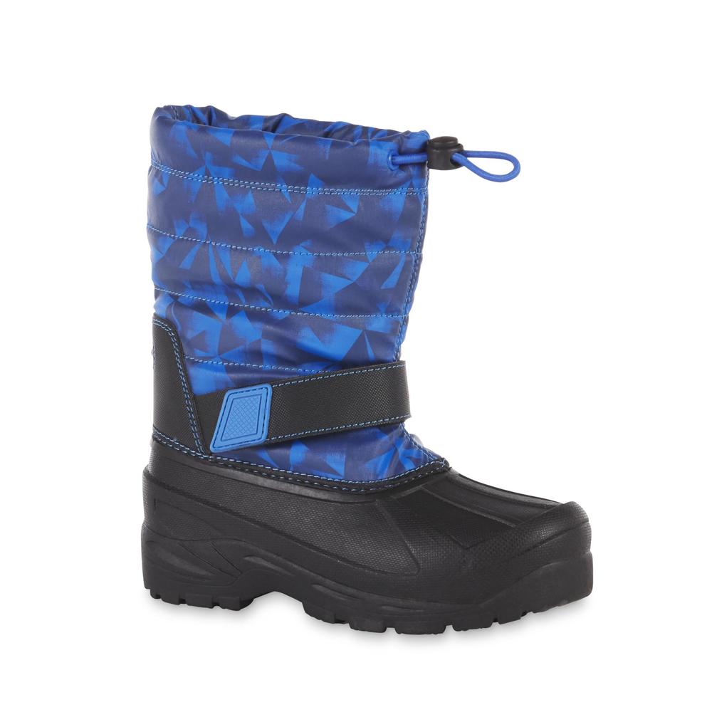 Athletech Boy's Teegan Blue/Black Winter Boot