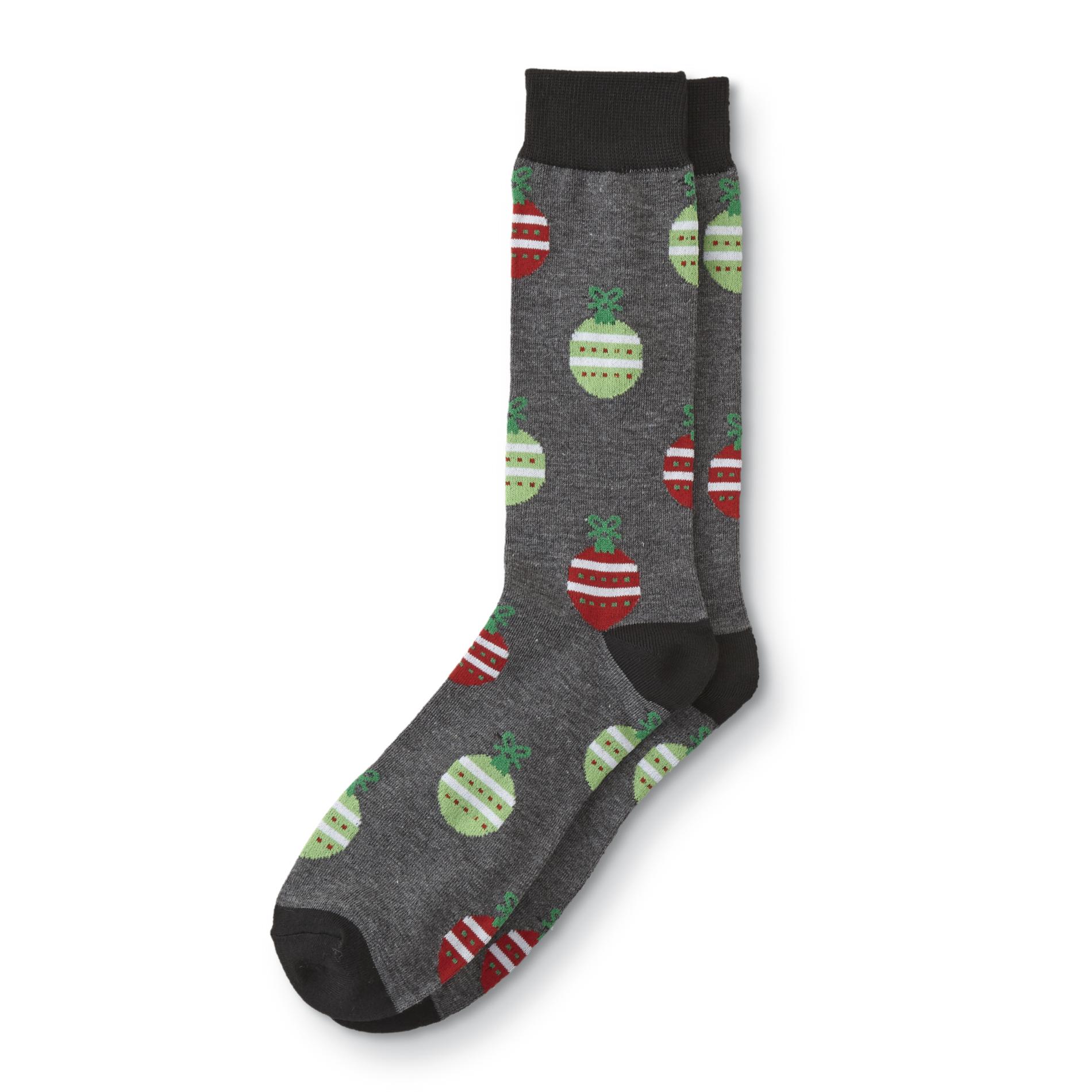 Joe Boxer Men's Christmas Crew Socks - Ornaments
