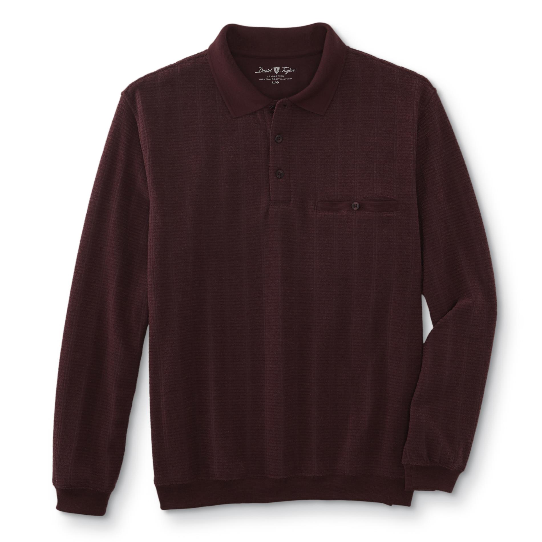 david taylor long sleeve banded bottom shirts