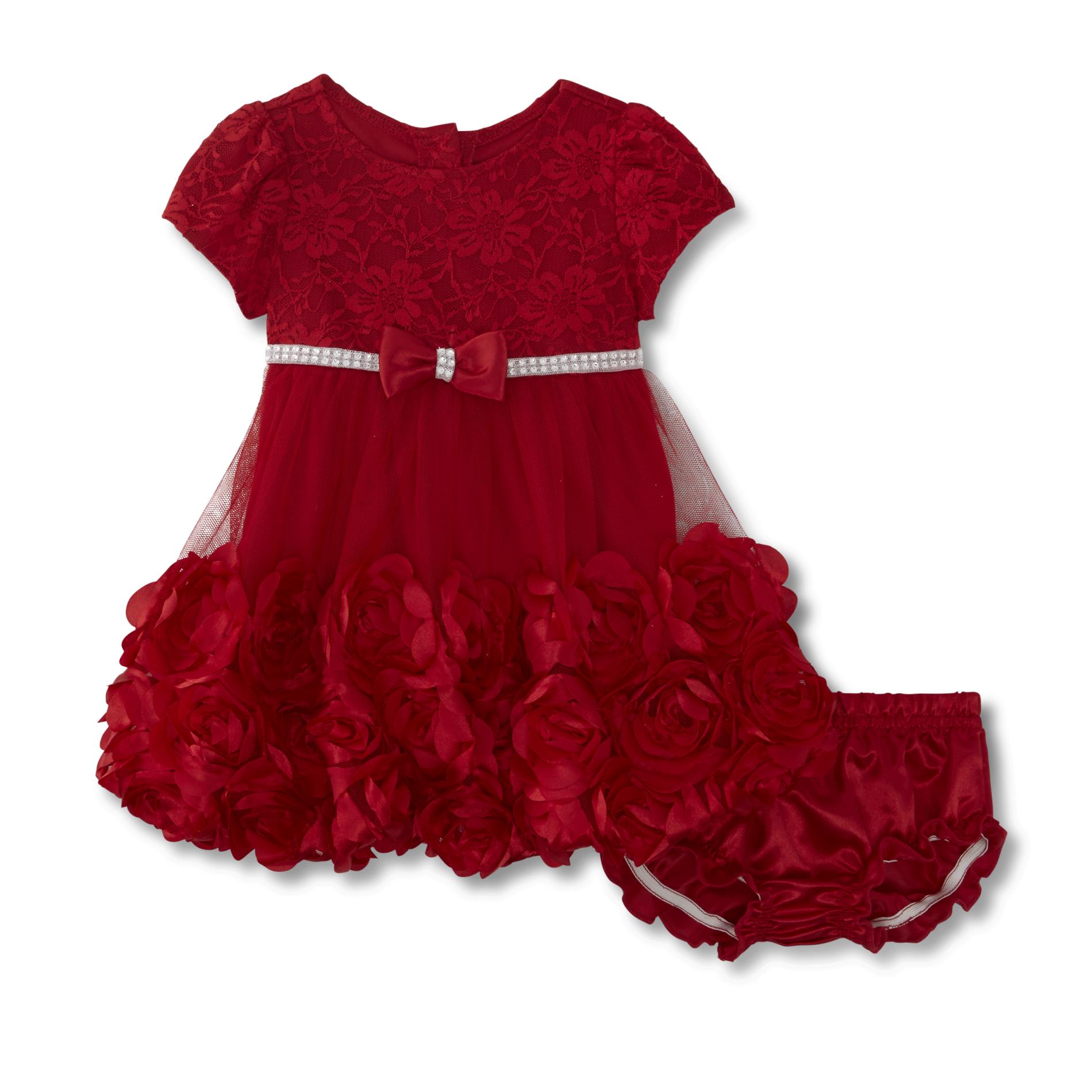 Children's Apparel Infant Girls' Occasion Dress & Diaper Cover - Floral