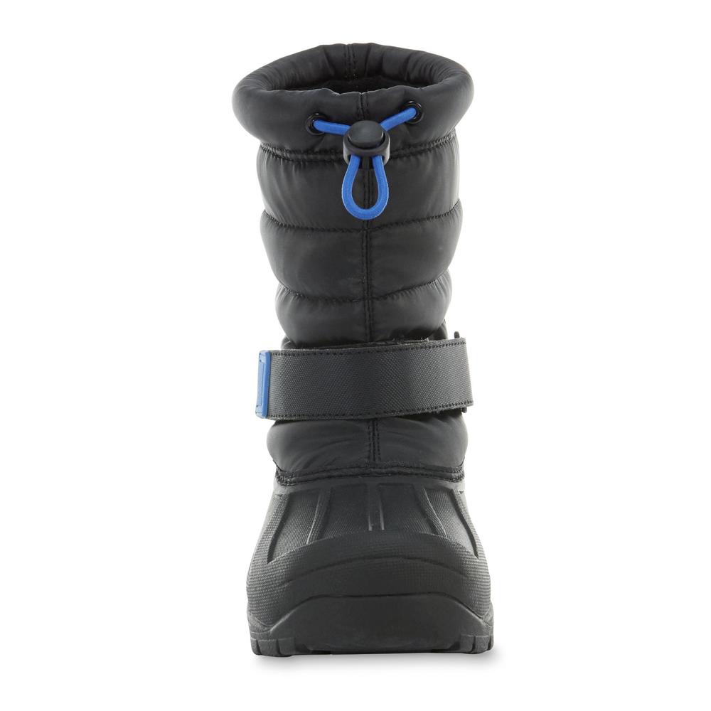 Athletech Boy's Teegan Black/Blue Winter Boot